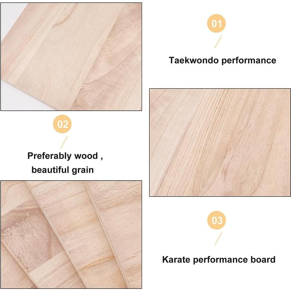 Tableros de Rompimiento de Taekwondo OLYCRAFT 4Pcs 30x20cm