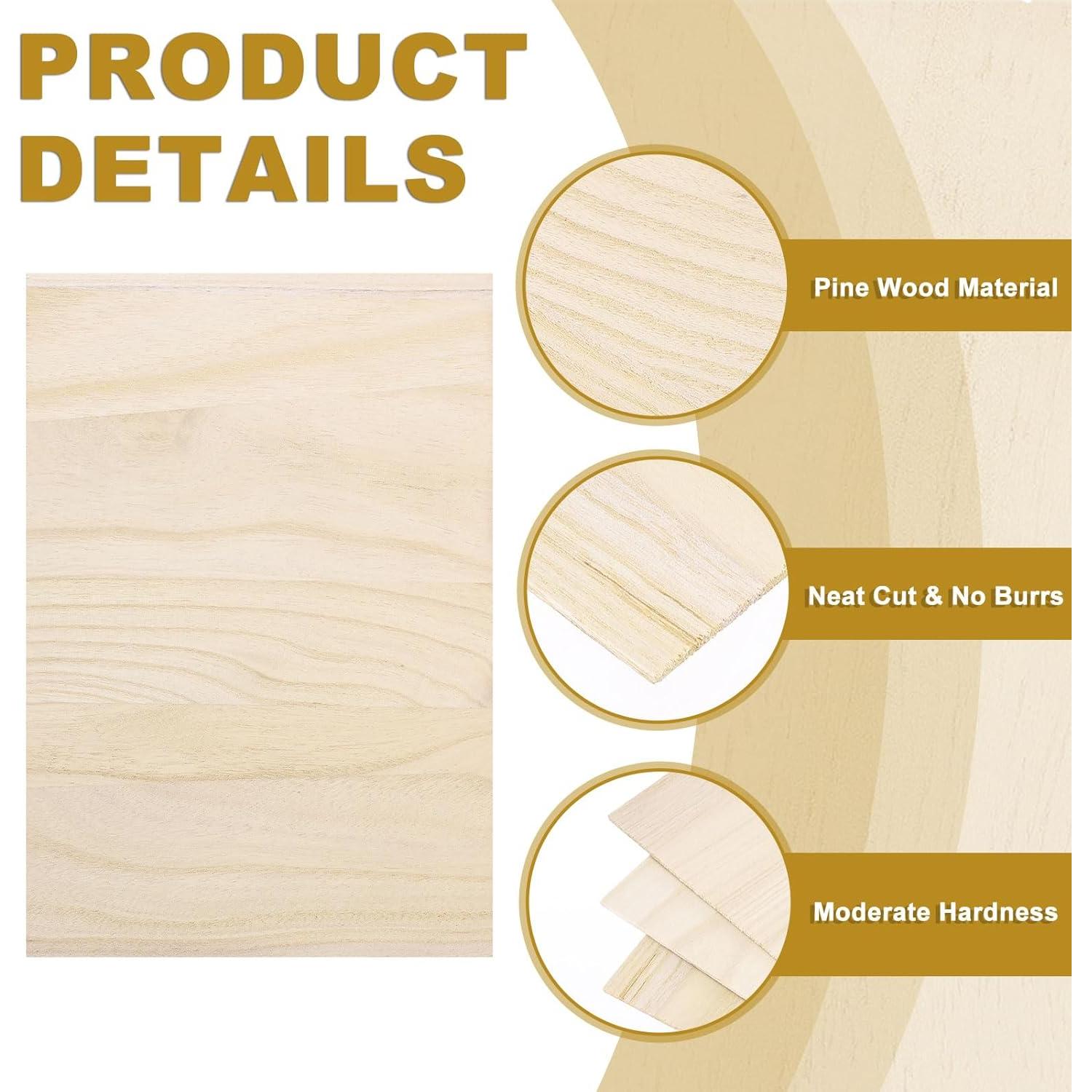 Tablas de Romper de Madera PATIKIL 30x22cm Paquete de 10