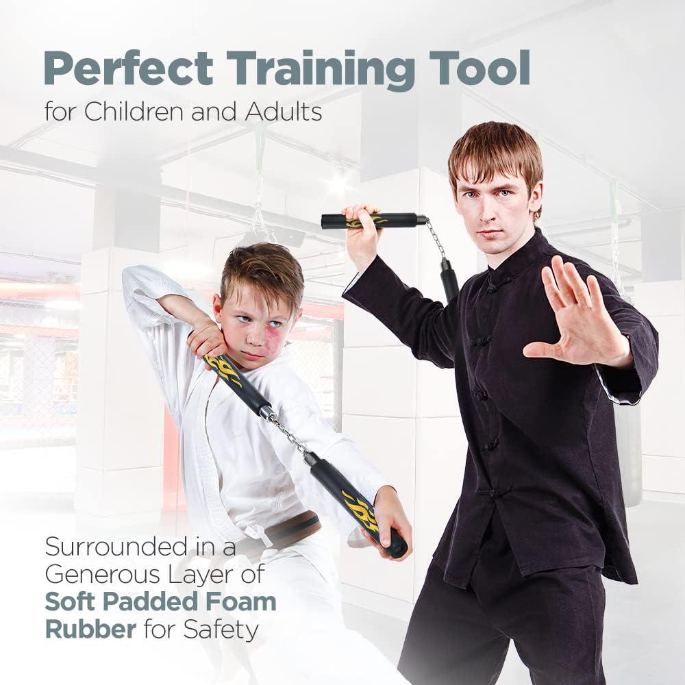 Nunchakus de Goma Espuma Logest - Paquete de 2 para Entrenamiento