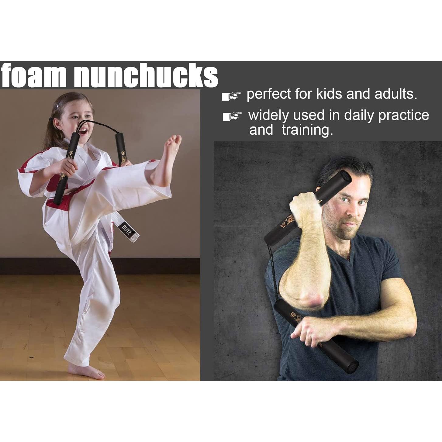 Nunchakus de Entrenamiento Jandays - Goma Espuma 27cm