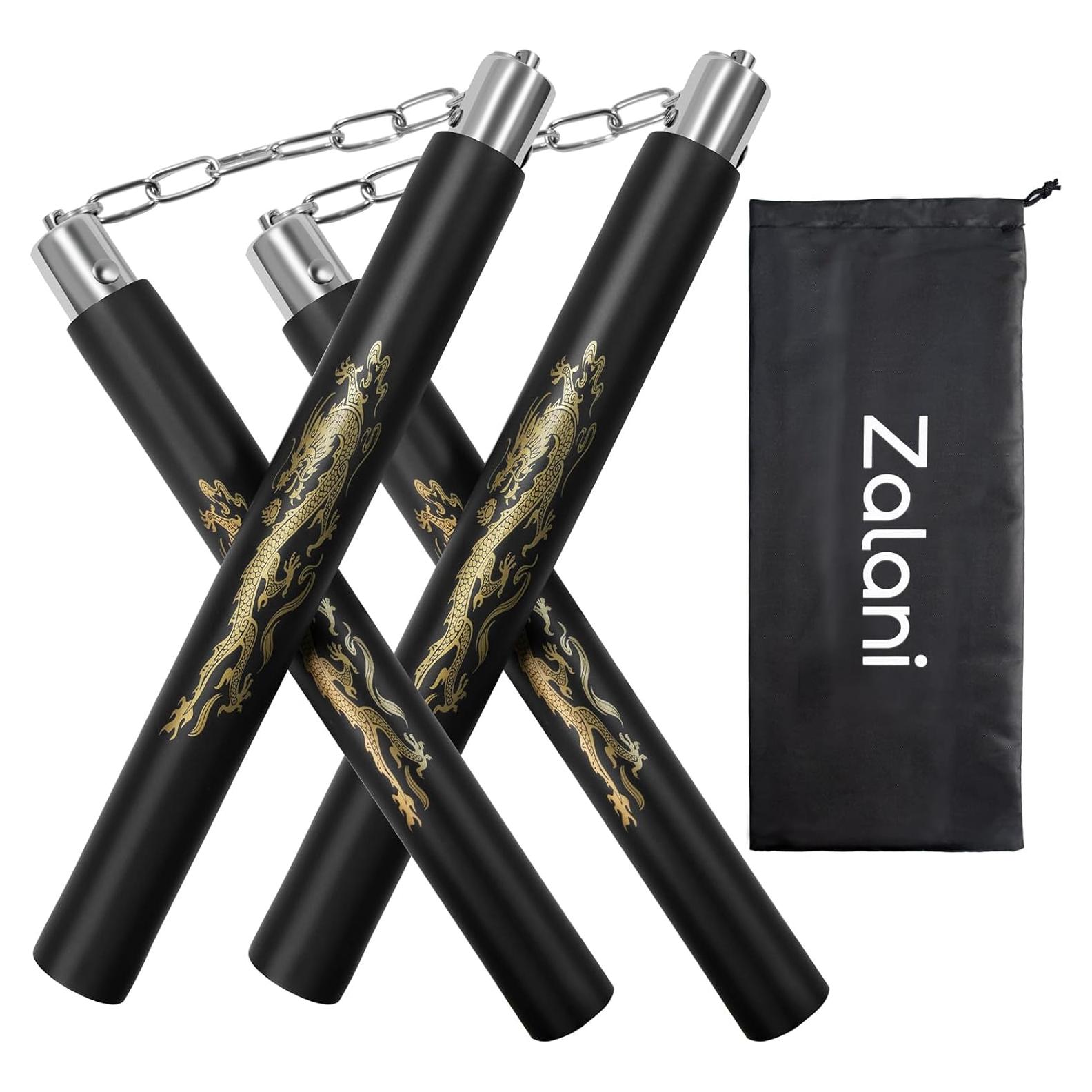 Nunchaku de Entrenamiento Zalani - Paquete de 2 Negro