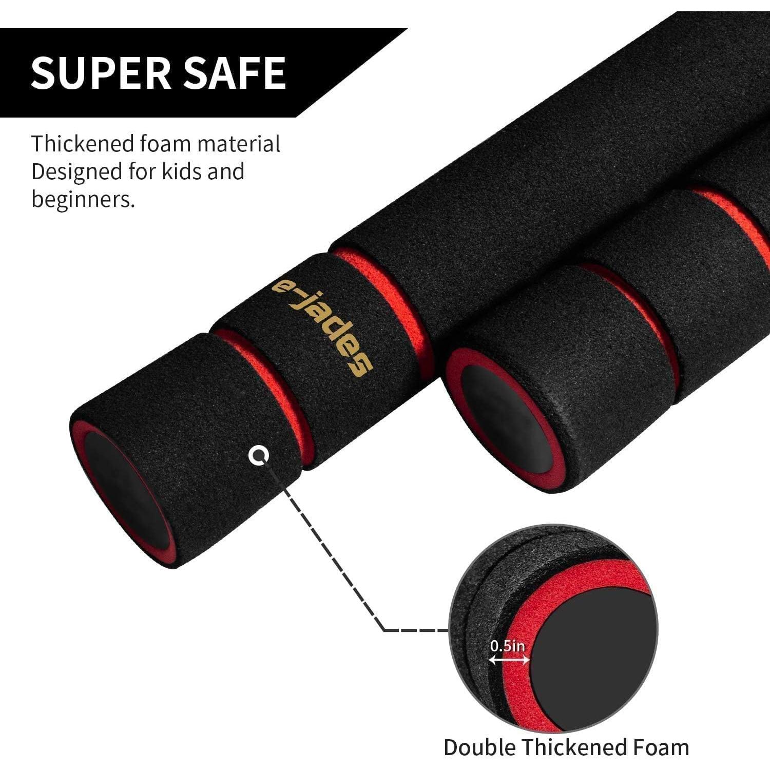 Nunchakus de Espuma e-jades 2 Pack para Niños y Adultos