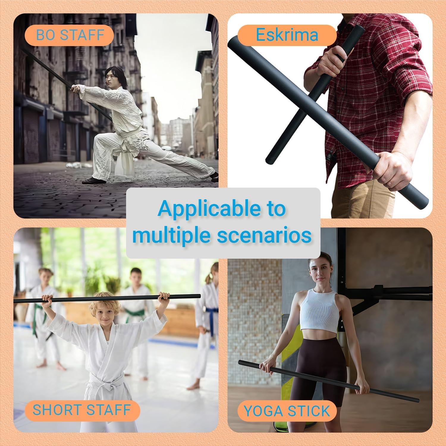 Bastón de Bo Acolchado PHYSKOW 1.22m - 1.83m Plegable