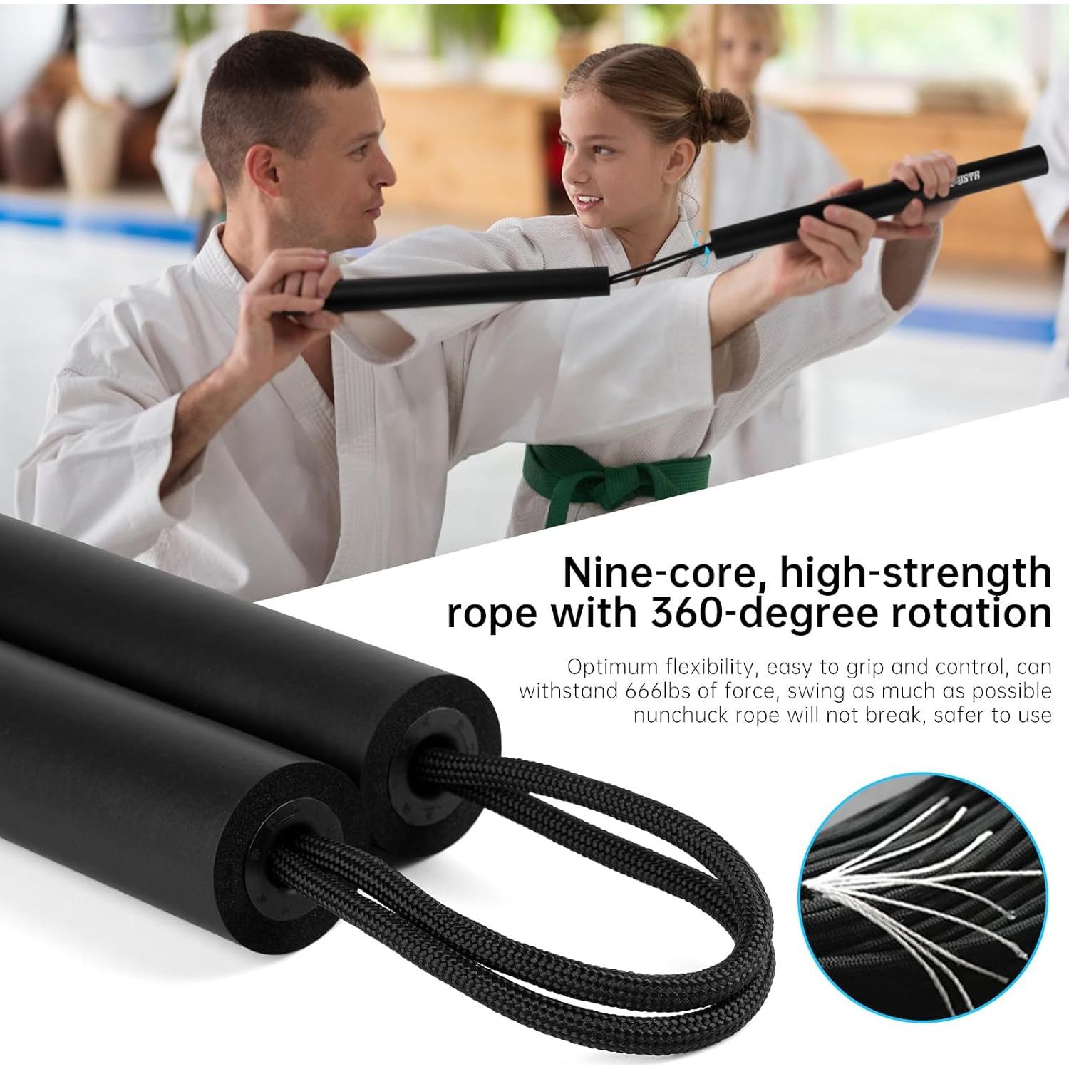 Nunchakus de Espuma MOXIISTR 25 cm para Principiantes