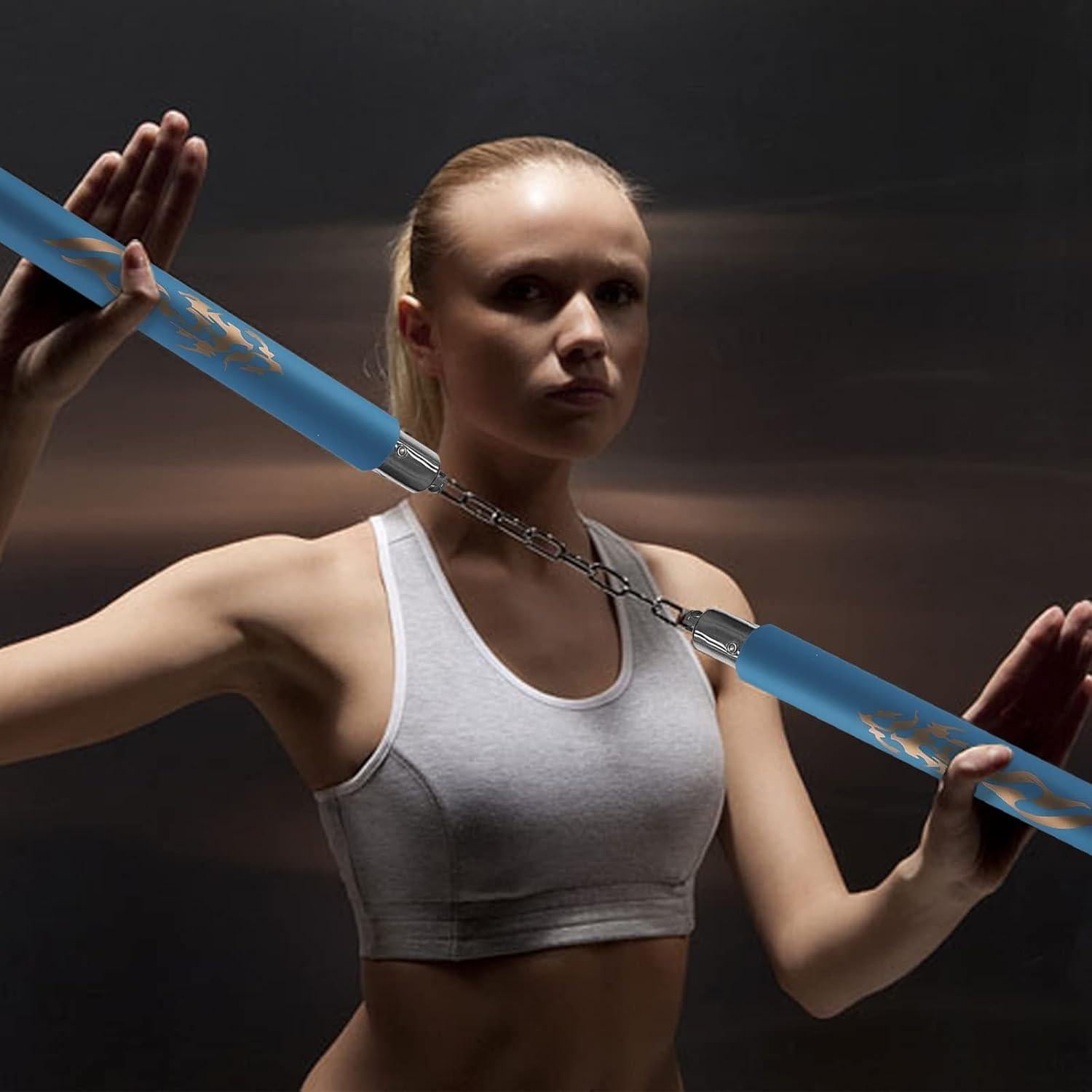 Nunchaku de Entrenamiento TOPOINT de Espuma Segura 31.5 cm