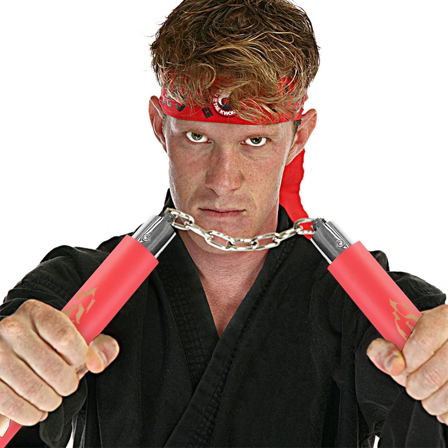 Nunchakus de Espuma TOPOINT para Niños - 31.5 cm, Rojo