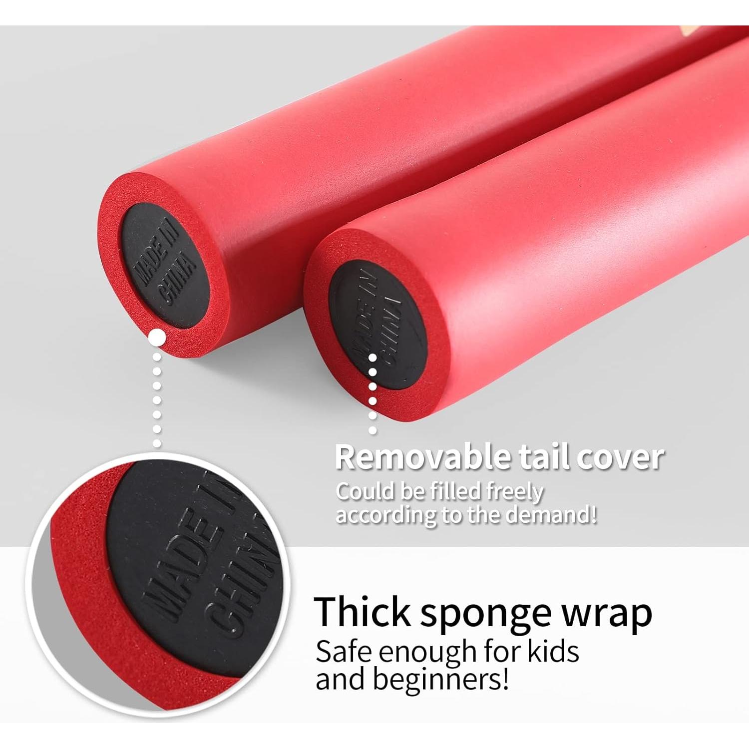 Nunchakus de Espuma TOPOINT para Niños - 31.5 cm, Rojo