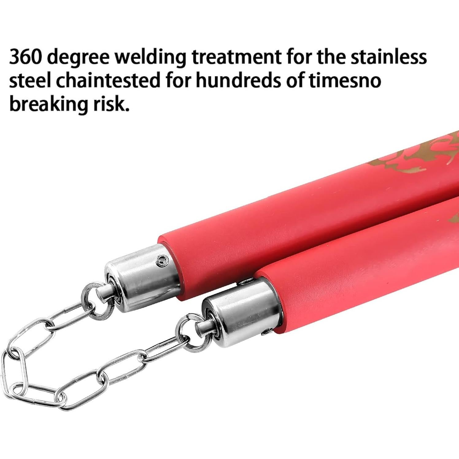 Nunchakus de Espuma TOPOINT para Niños - 31.5 cm, Rojo