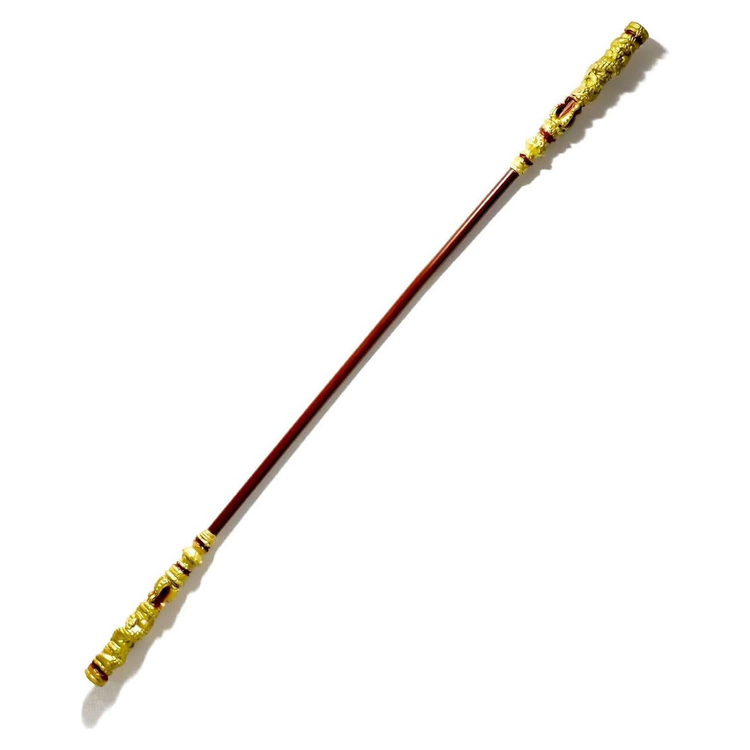 Bastón Wukong Genérico 70" (177.8 cm) Oro PU Desmontable