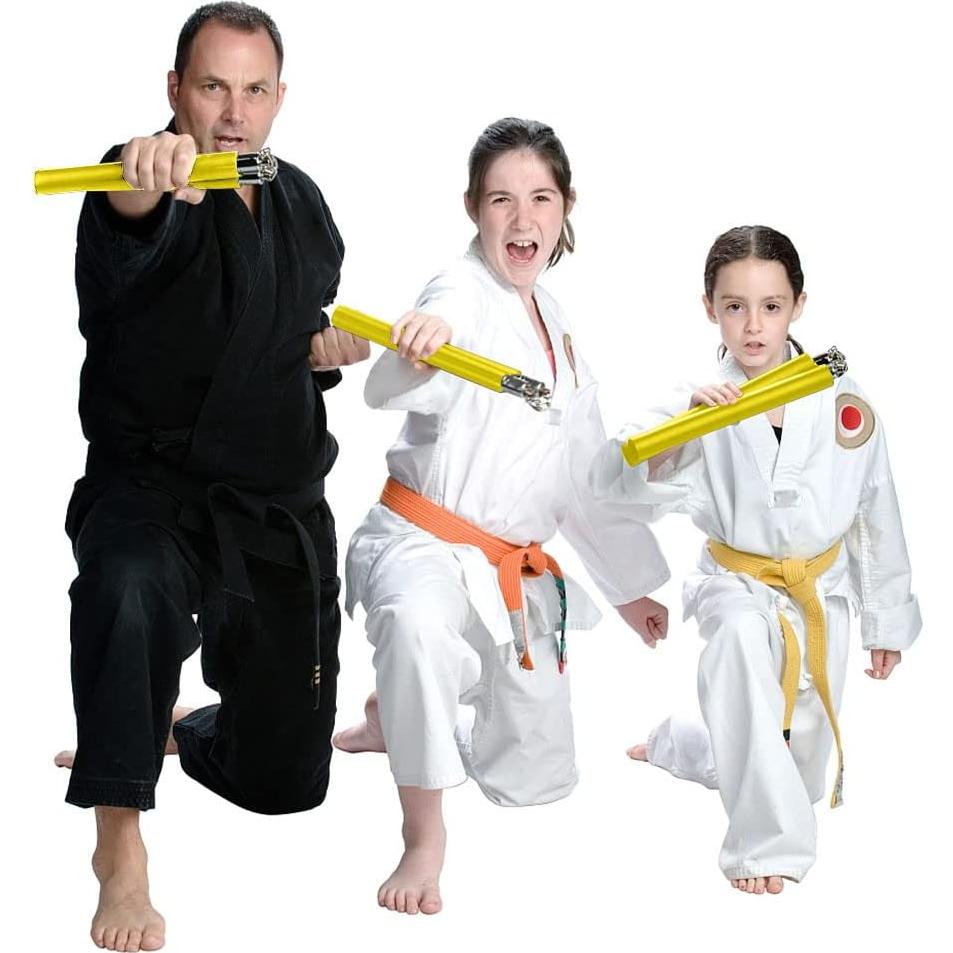Nunchakus de Gomaespuma TOPOINT para Entrenamiento - Amarillo