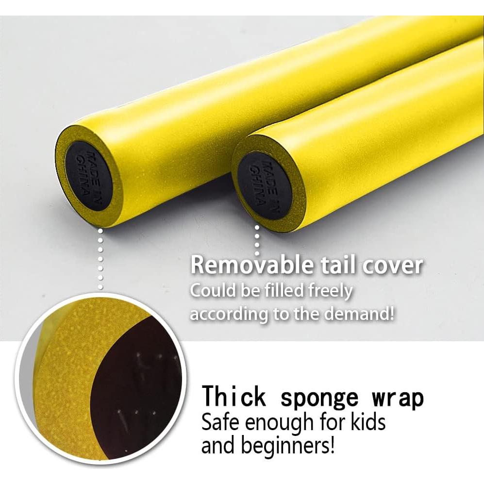 Nunchakus de Gomaespuma TOPOINT para Entrenamiento - Amarillo