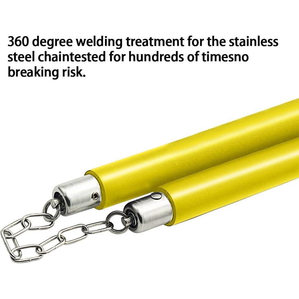 Nunchakus de Gomaespuma TOPOINT para Entrenamiento - Amarillo