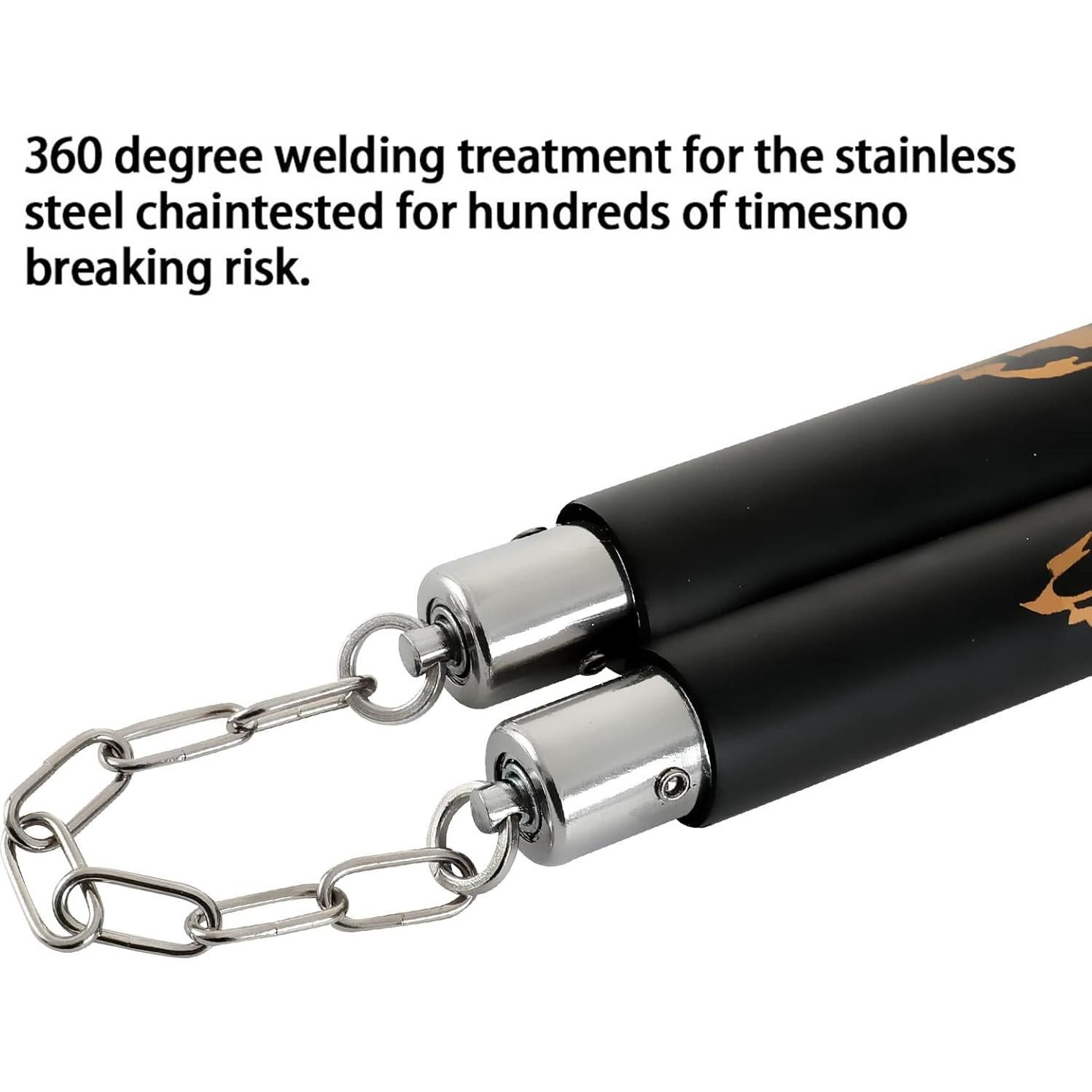 Nunchakus de Entrenamiento de Espuma Hotpoint 31.5 cm Negro