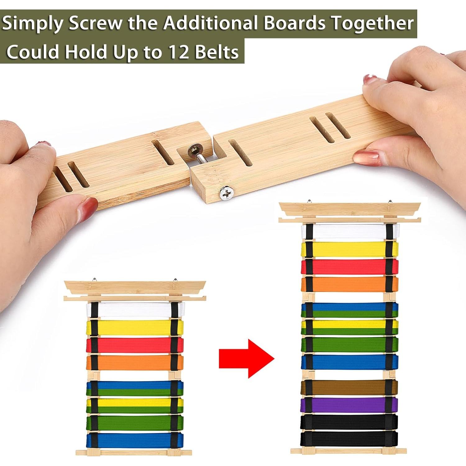 Organizador de Cinturones de Artes Marciales JUXYES para 12 Cinturones