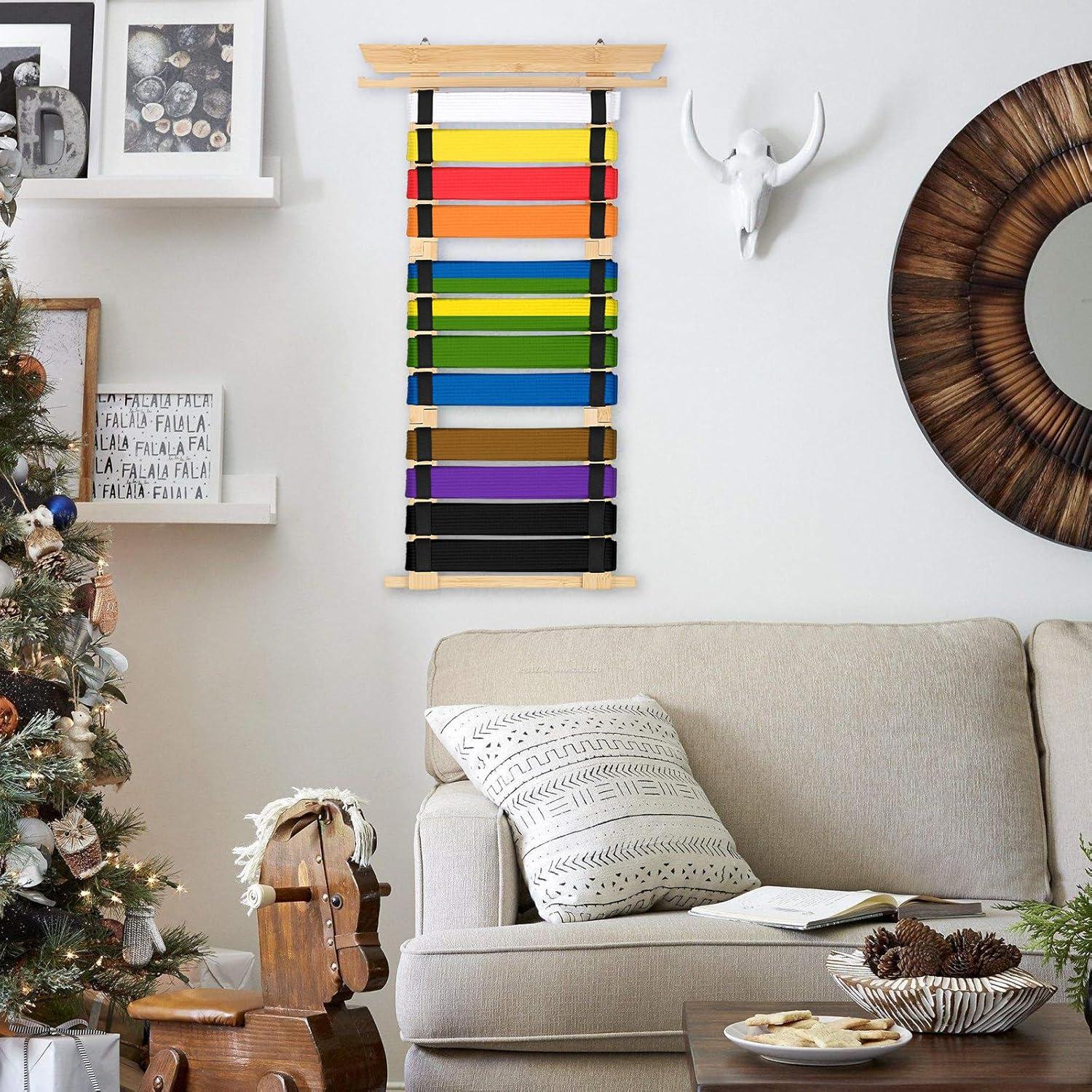 Organizador de Cinturones de Artes Marciales JUXYES para 12 Cinturones