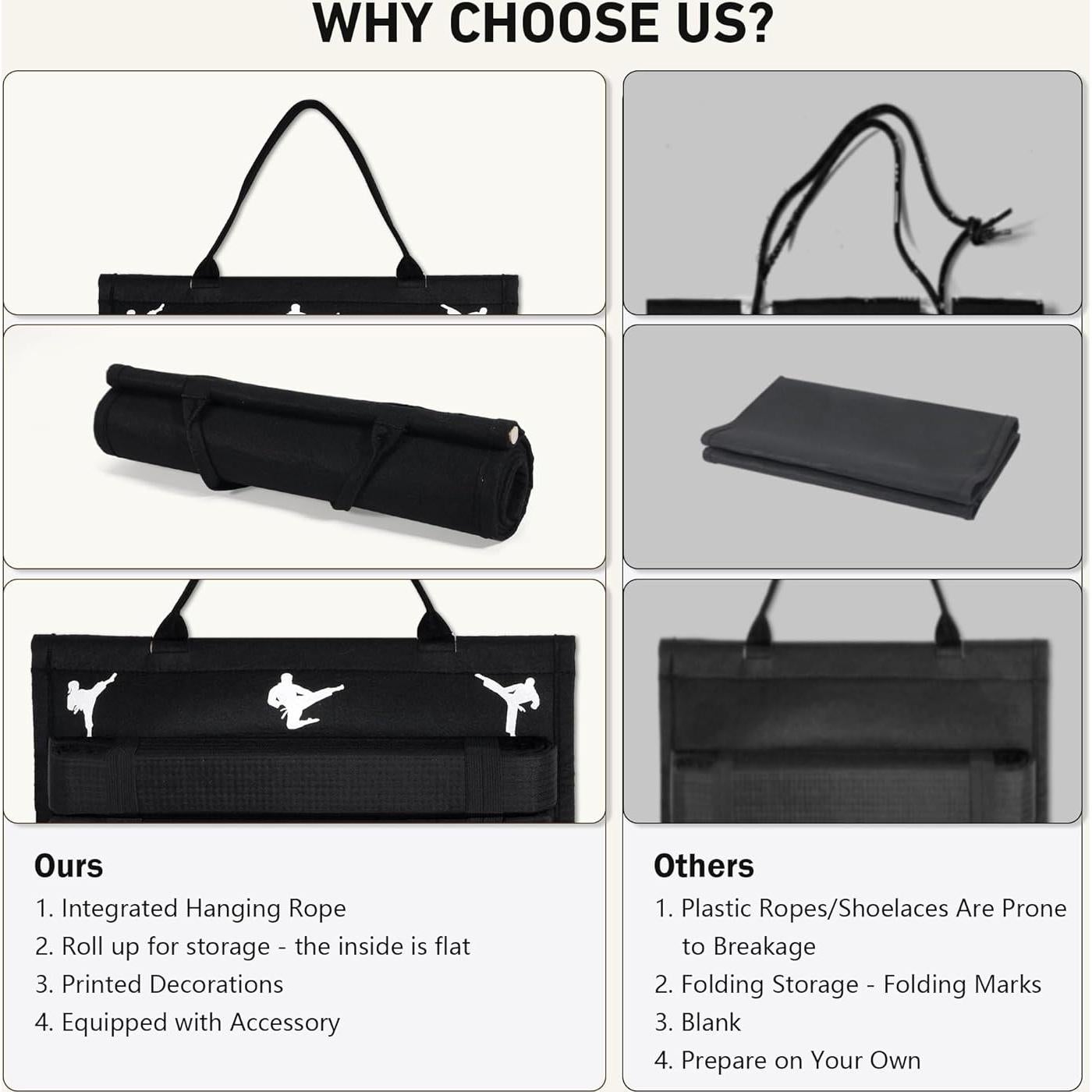 Soporte para Cinturones de Karate Winartton 12 Cinturones Fieltro