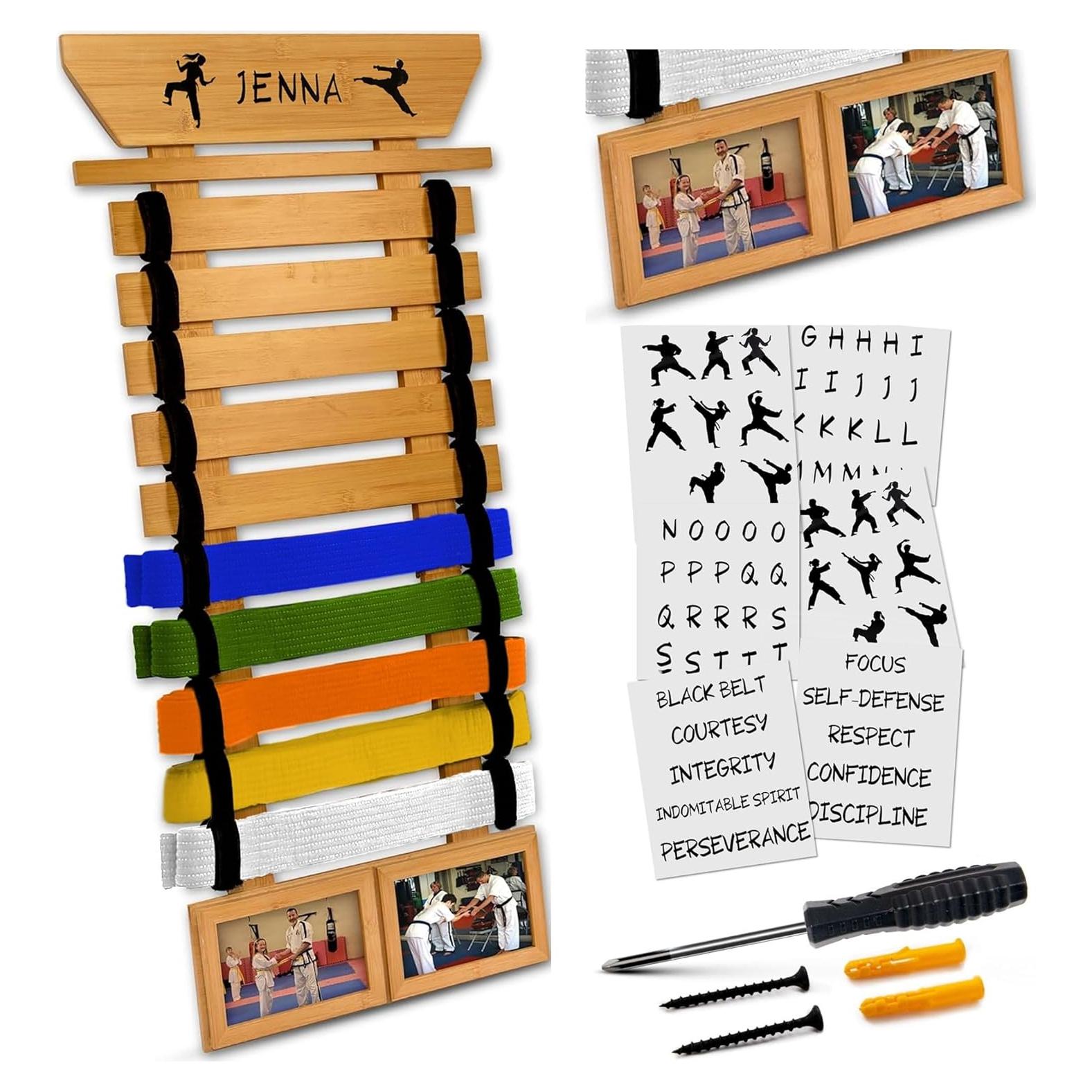 Soporte para Cinturones de Karate Optimus Depot - 10 Cinturones