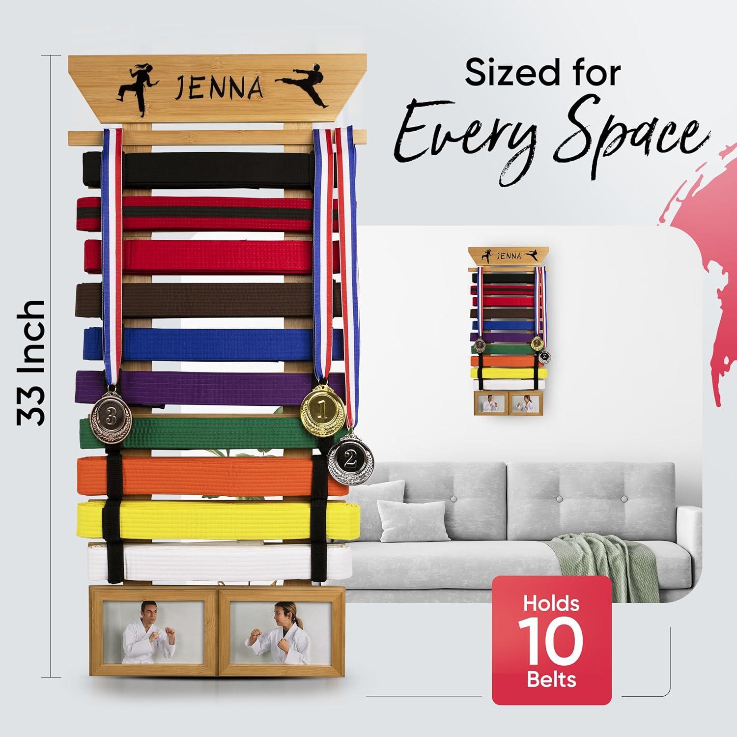 Soporte para Cinturones de Karate Optimus Depot - 10 Cinturones
