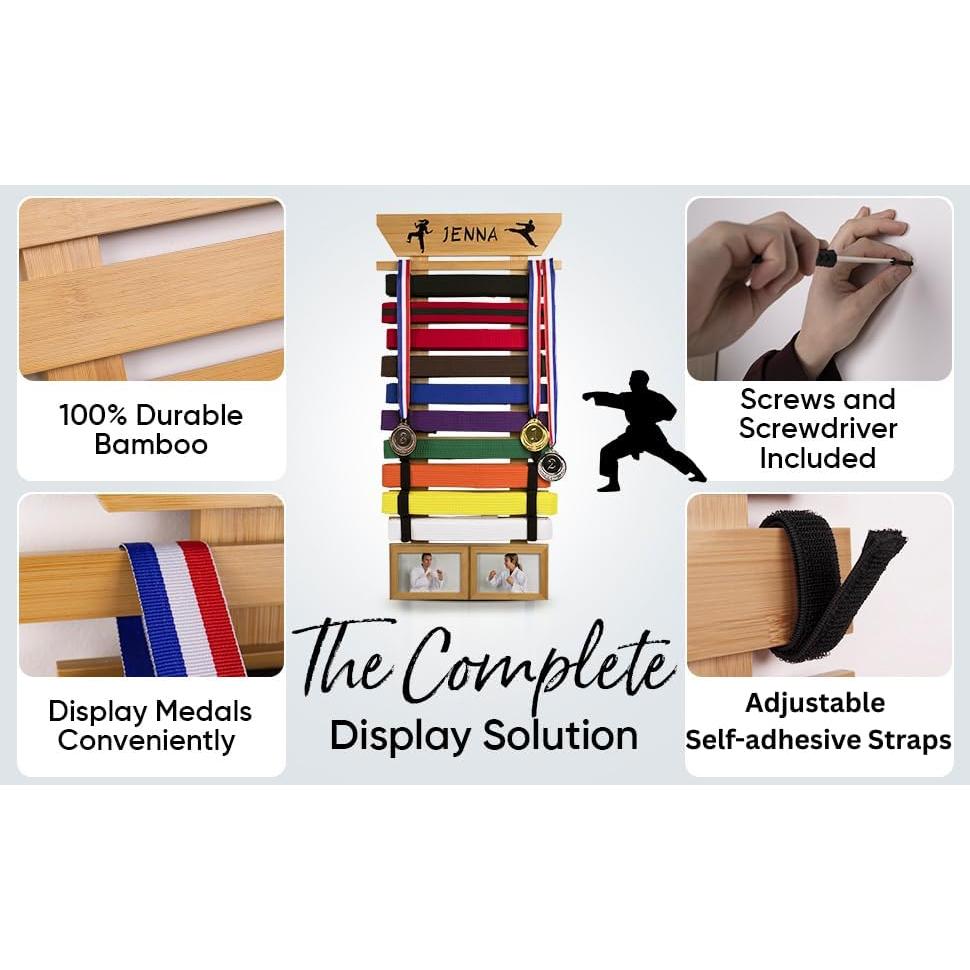 Soporte para Cinturones de Karate Optimus Depot - 10 Cinturones