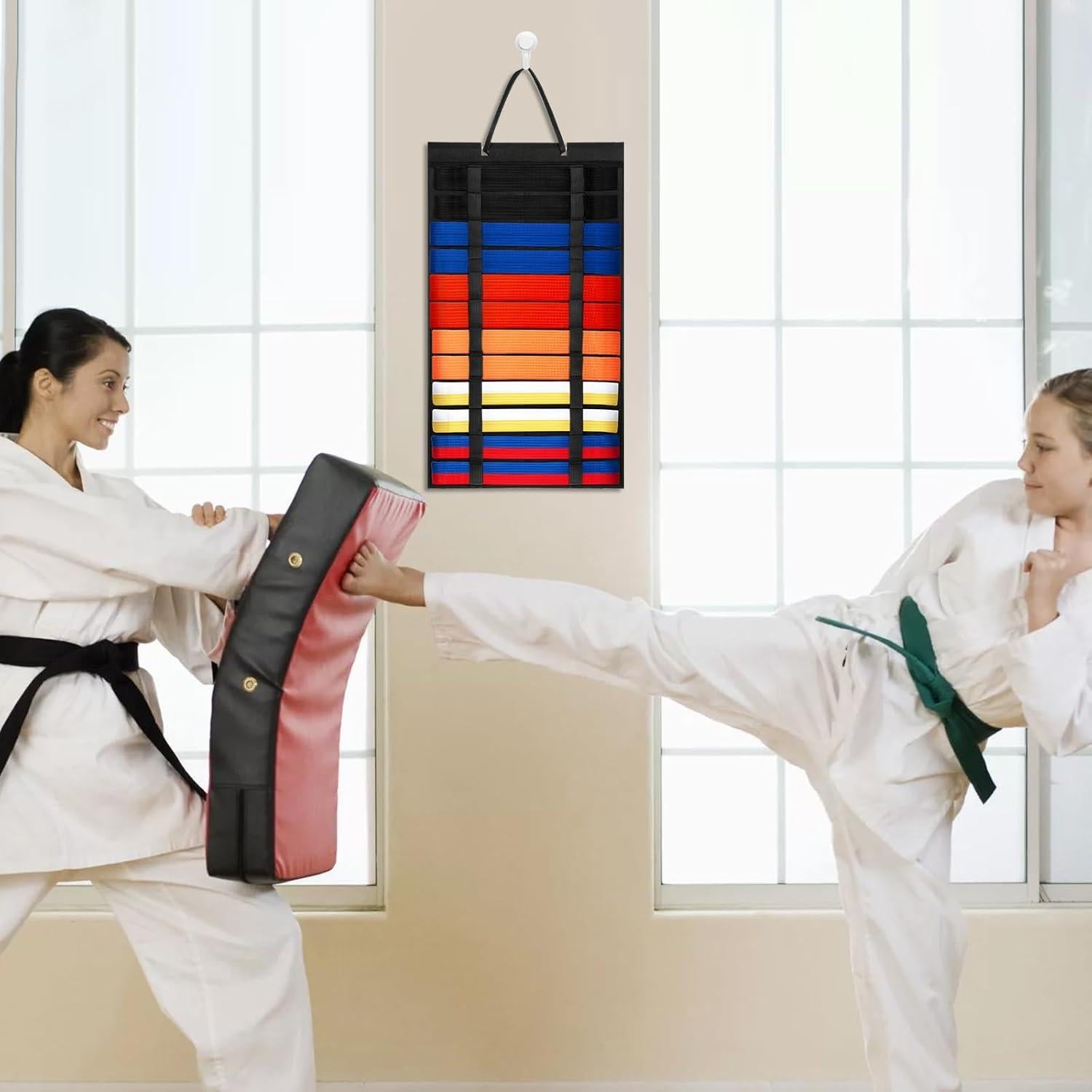 Organizador de Cinturones de Karate HOFURME 2 Paquetes 12 Cinturones