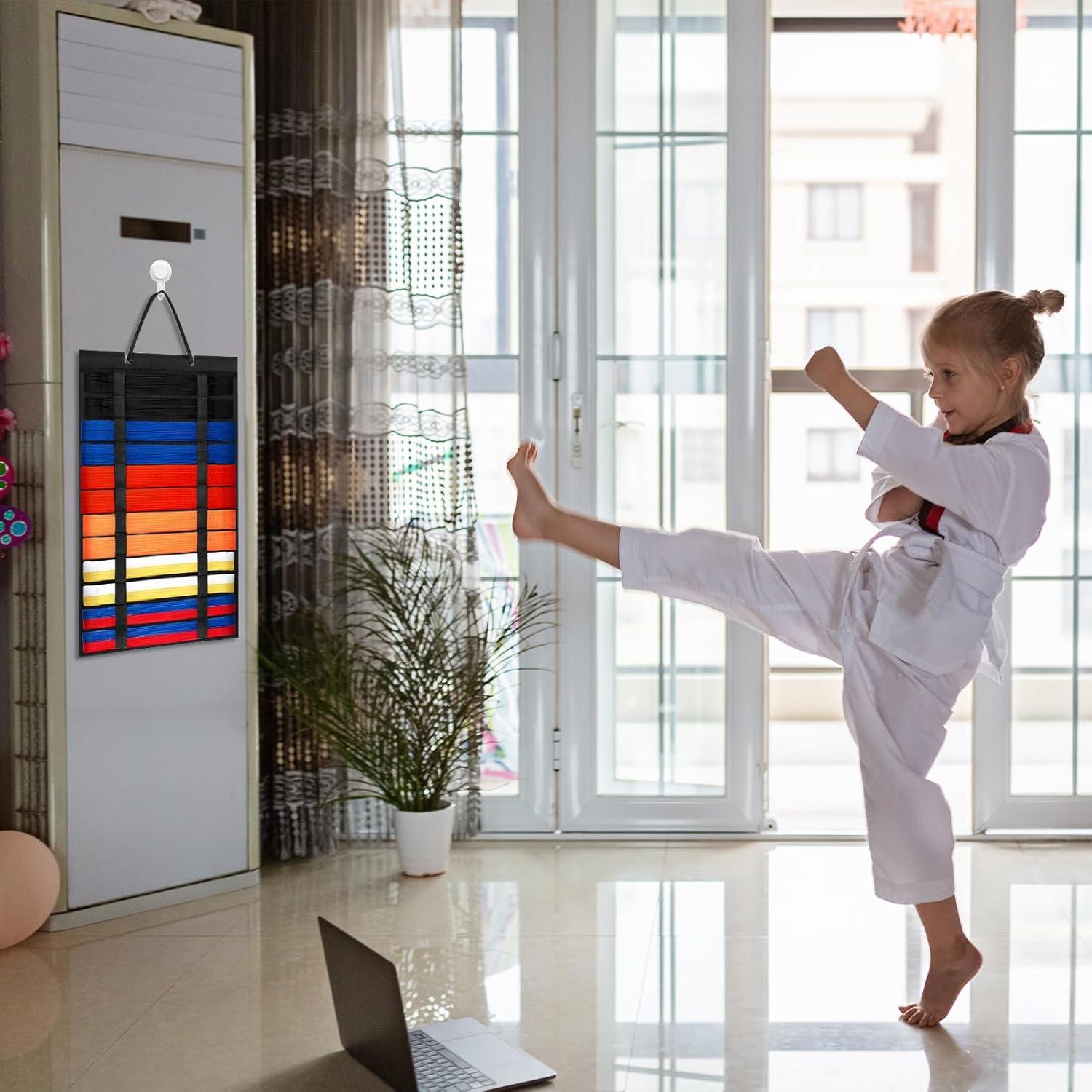 Organizador de Cinturones de Karate HOFURME 2 Paquetes 12 Cinturones