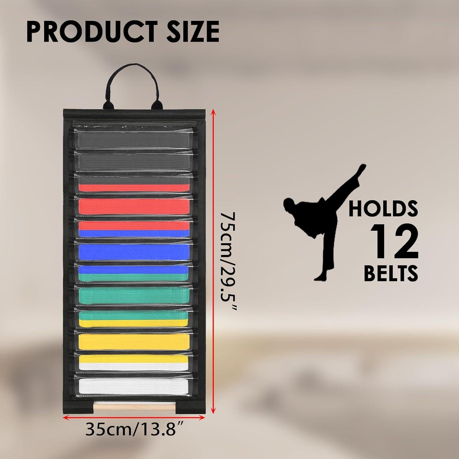 Soporte de exhibición de cinturones OGANAZI para 12 cinturones