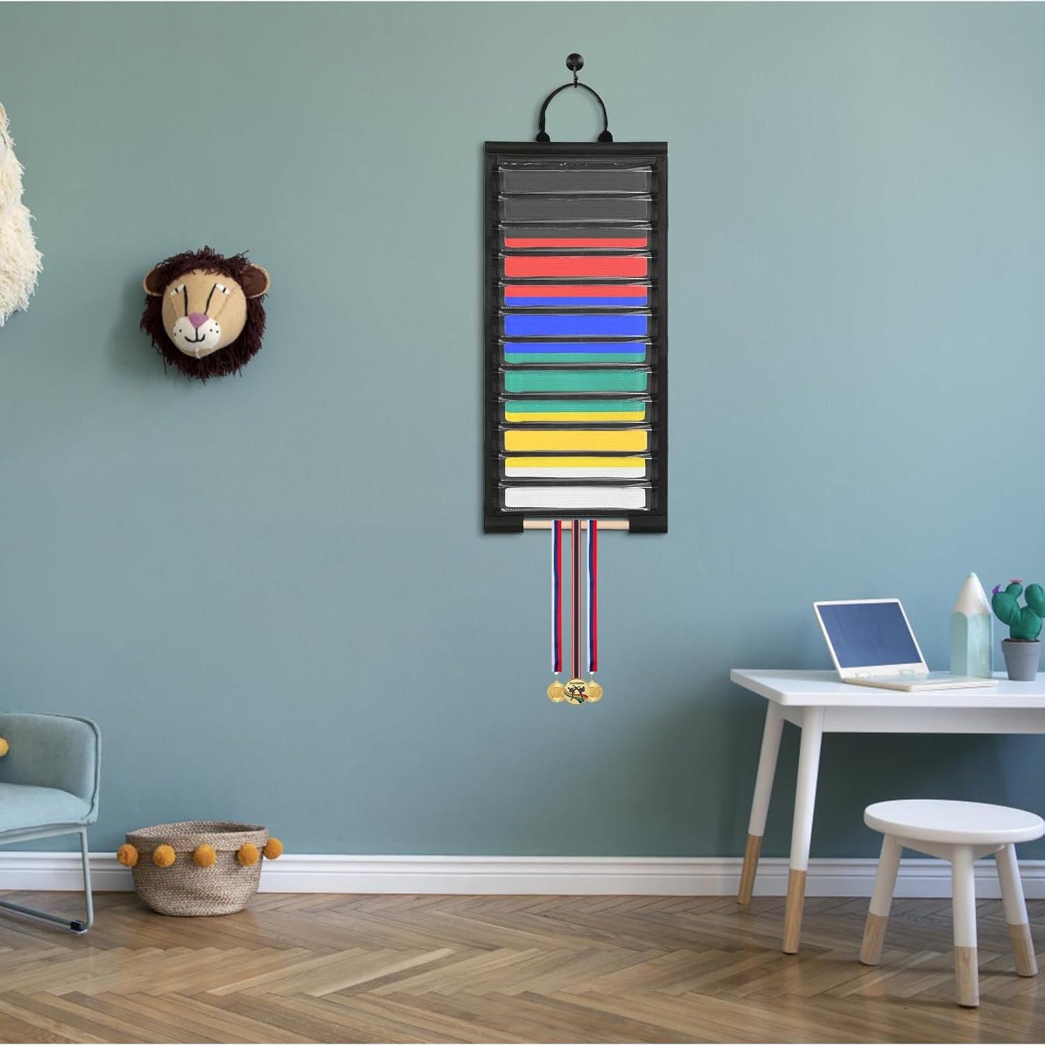 Soporte de exhibición de cinturones OGANAZI para 12 cinturones