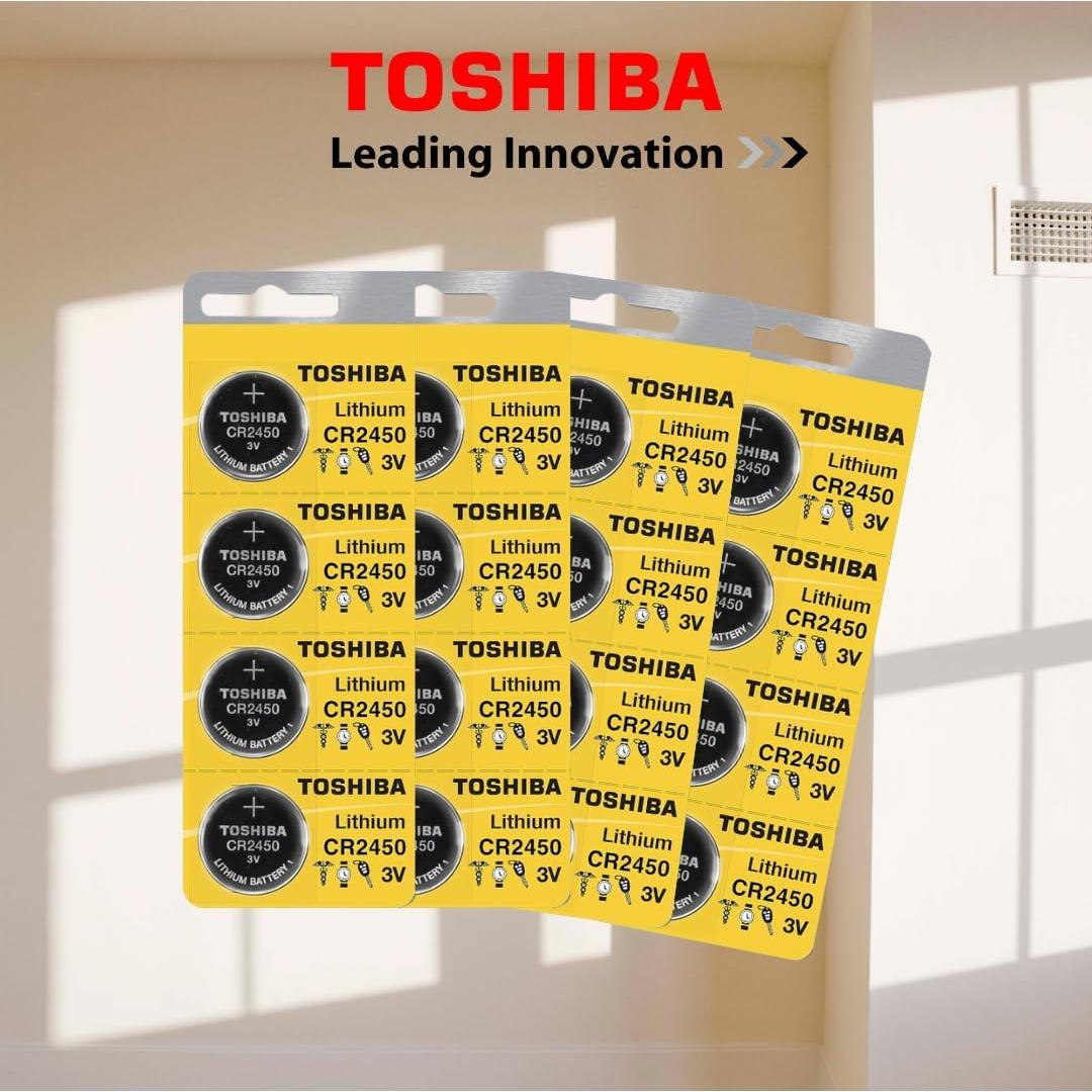 Batería de Litio Toshiba CR2450 3V - 4 Unidades