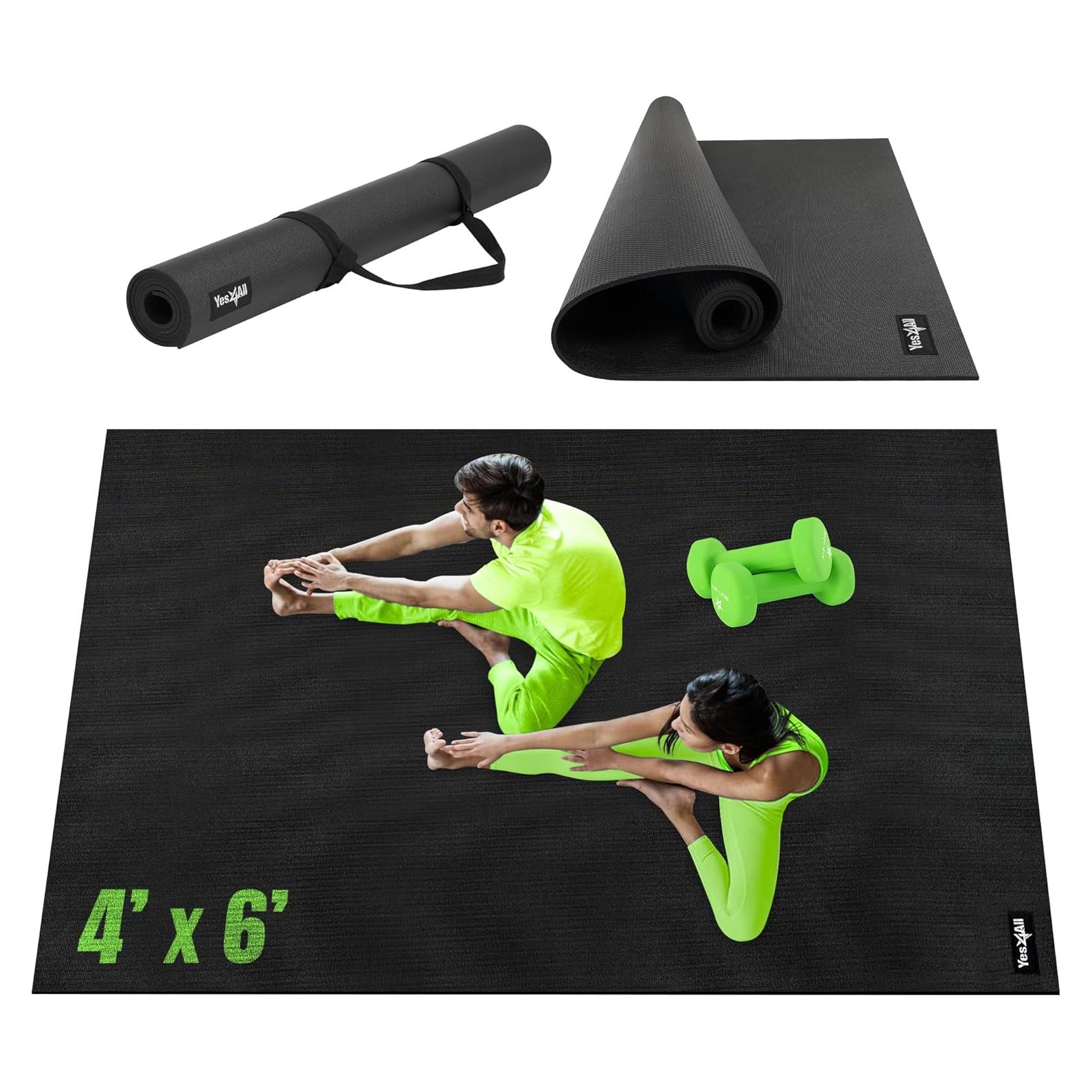 Alfombrilla de Ejercicio Yes4All 182.88x121.92 cm Antideslizante