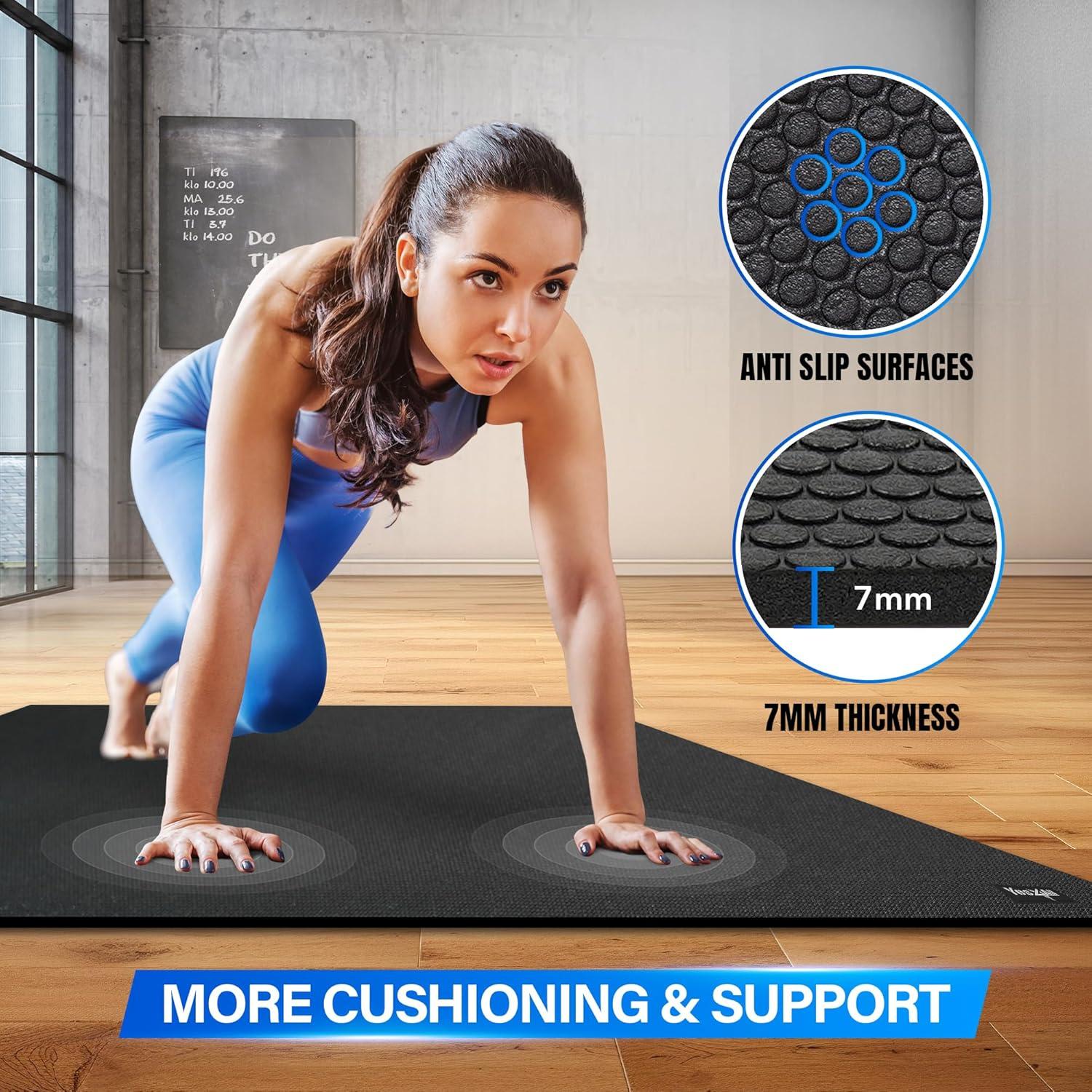 Alfombrilla de Ejercicio Yes4All 182.88x121.92 cm Antideslizante