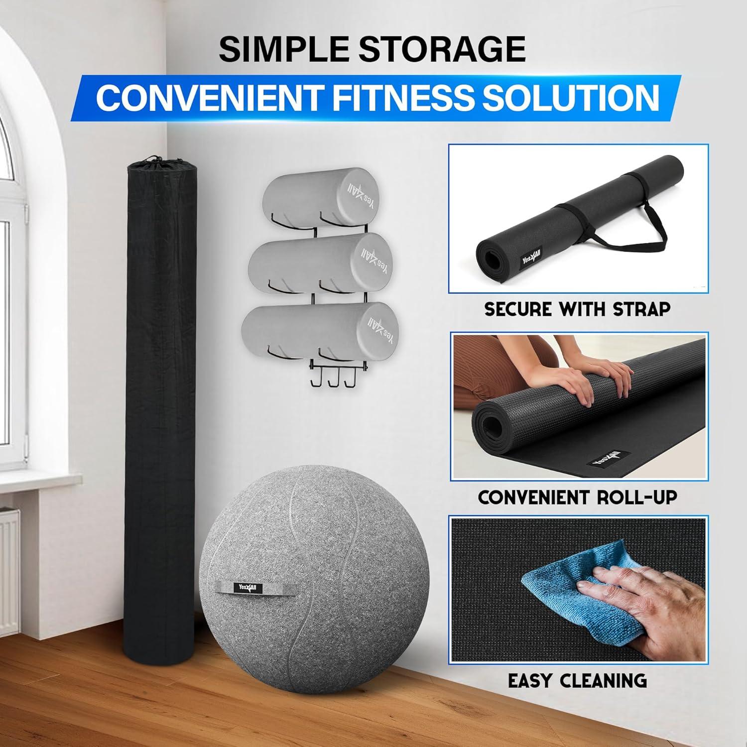 Alfombrilla de Ejercicio Yes4All 182.88x121.92 cm Antideslizante