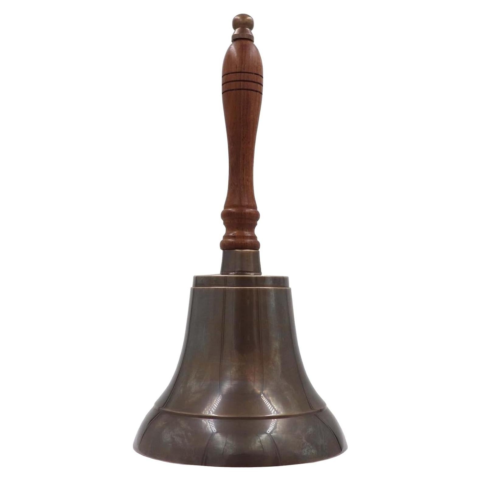 Campana de Mano de Latón Sólido 28 cm El Mago del Metal