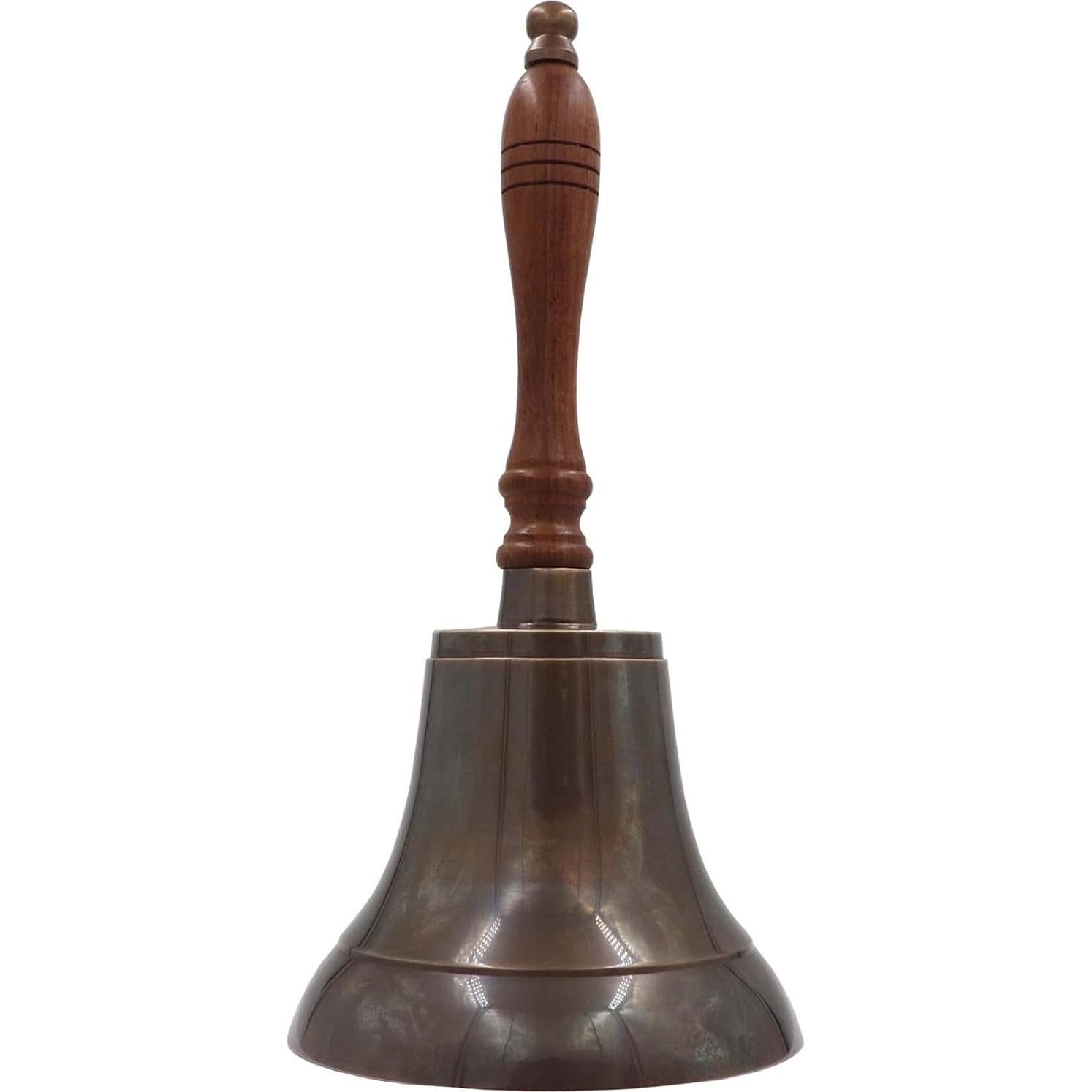 Campana de Mano de Latón Sólido 28 cm El Mago del Metal