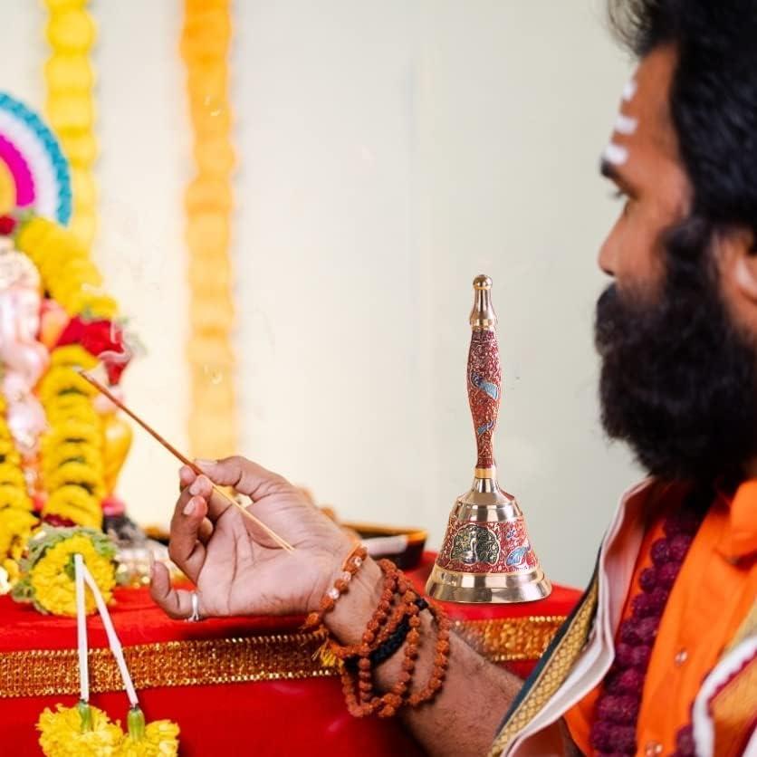 Campana de Mano de Latón Hashcart 17 cm - Decorativa y Multiusos