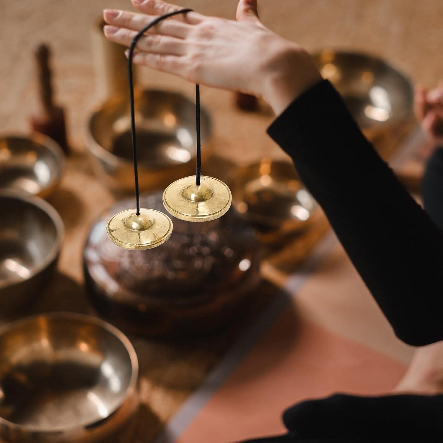 Címbalos Tingsha Tibetanos Boao 6.3 cm para Meditación