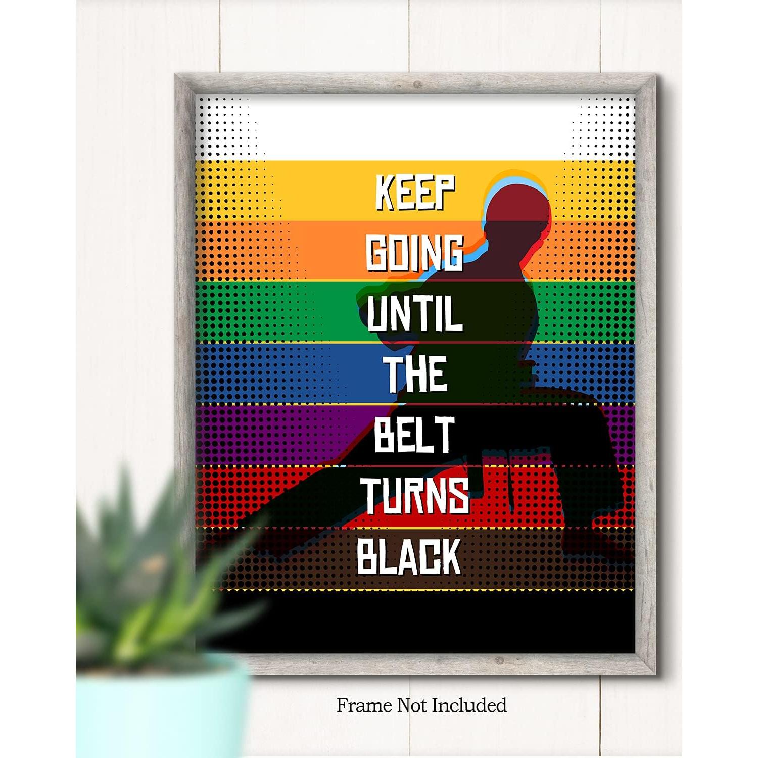 Póster Motivacional de Karate Govivo - Lienzo 20.32x25.4 cm