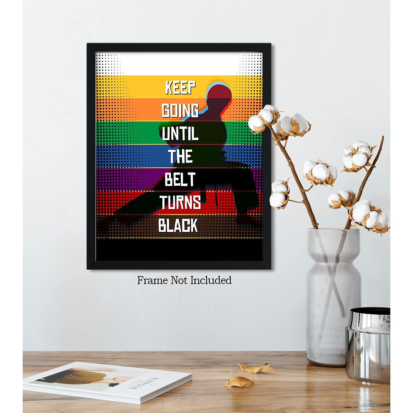 Póster Motivacional de Karate Govivo - Lienzo 20.32x25.4 cm