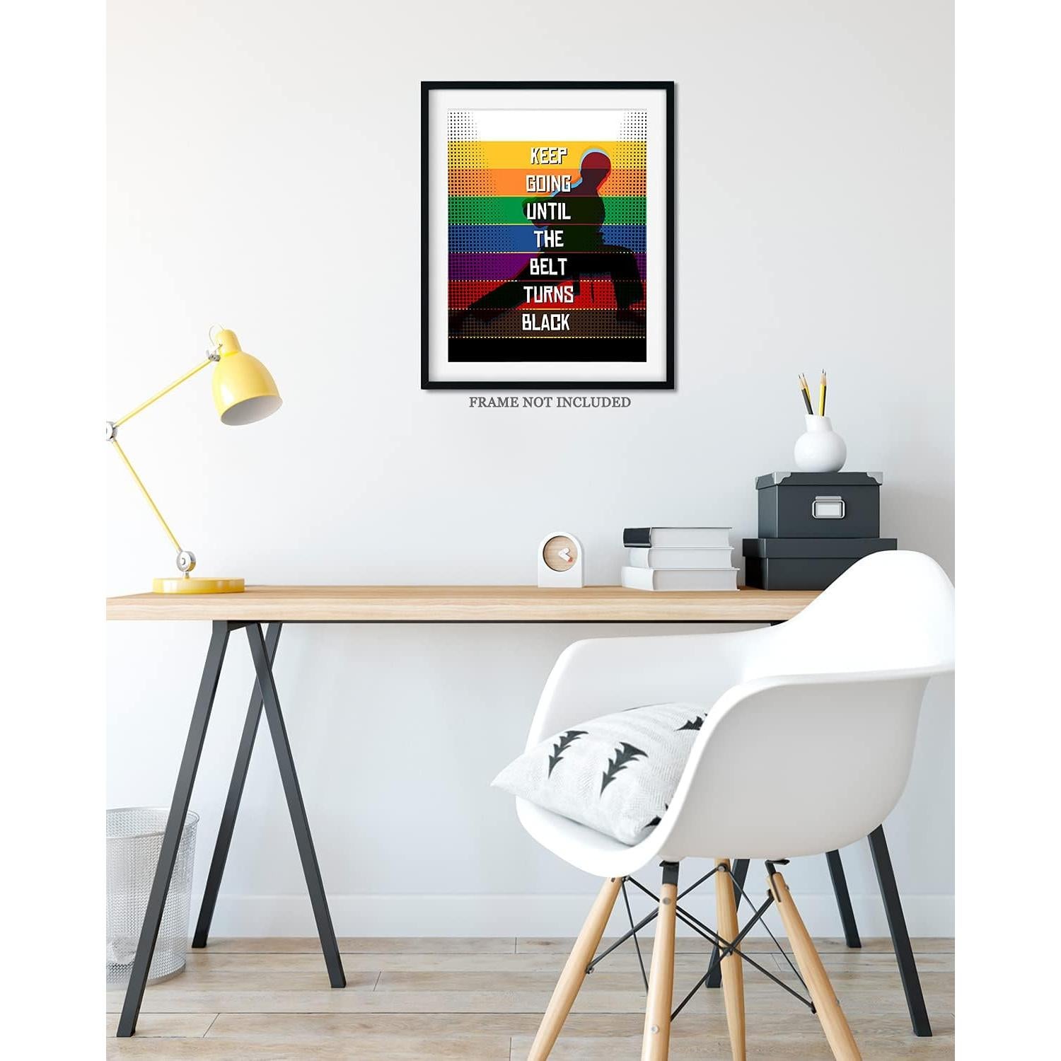 Póster Motivacional de Karate Govivo - Lienzo 20.32x25.4 cm