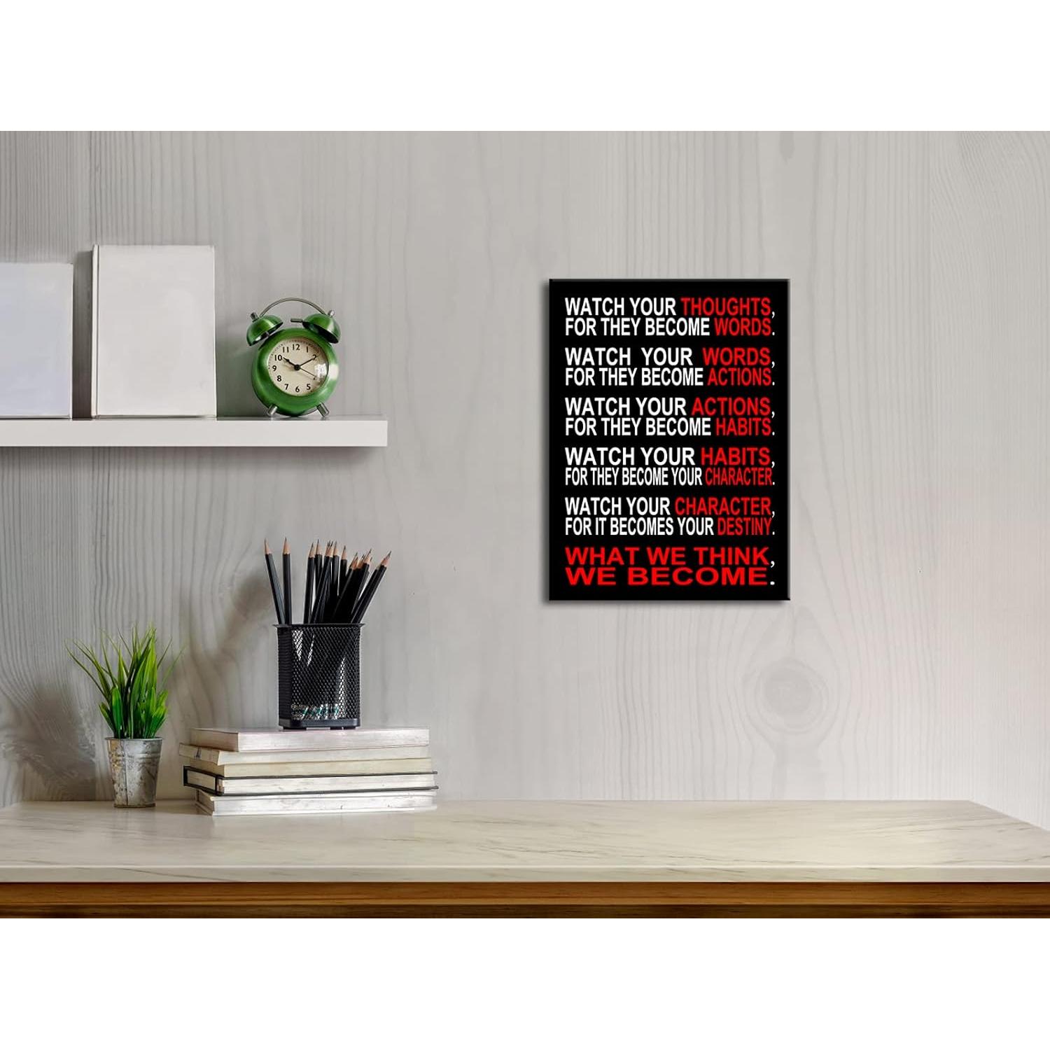 Póster Motivacional Pyradecor 30x40 cm Lienzo Listo para Colgar