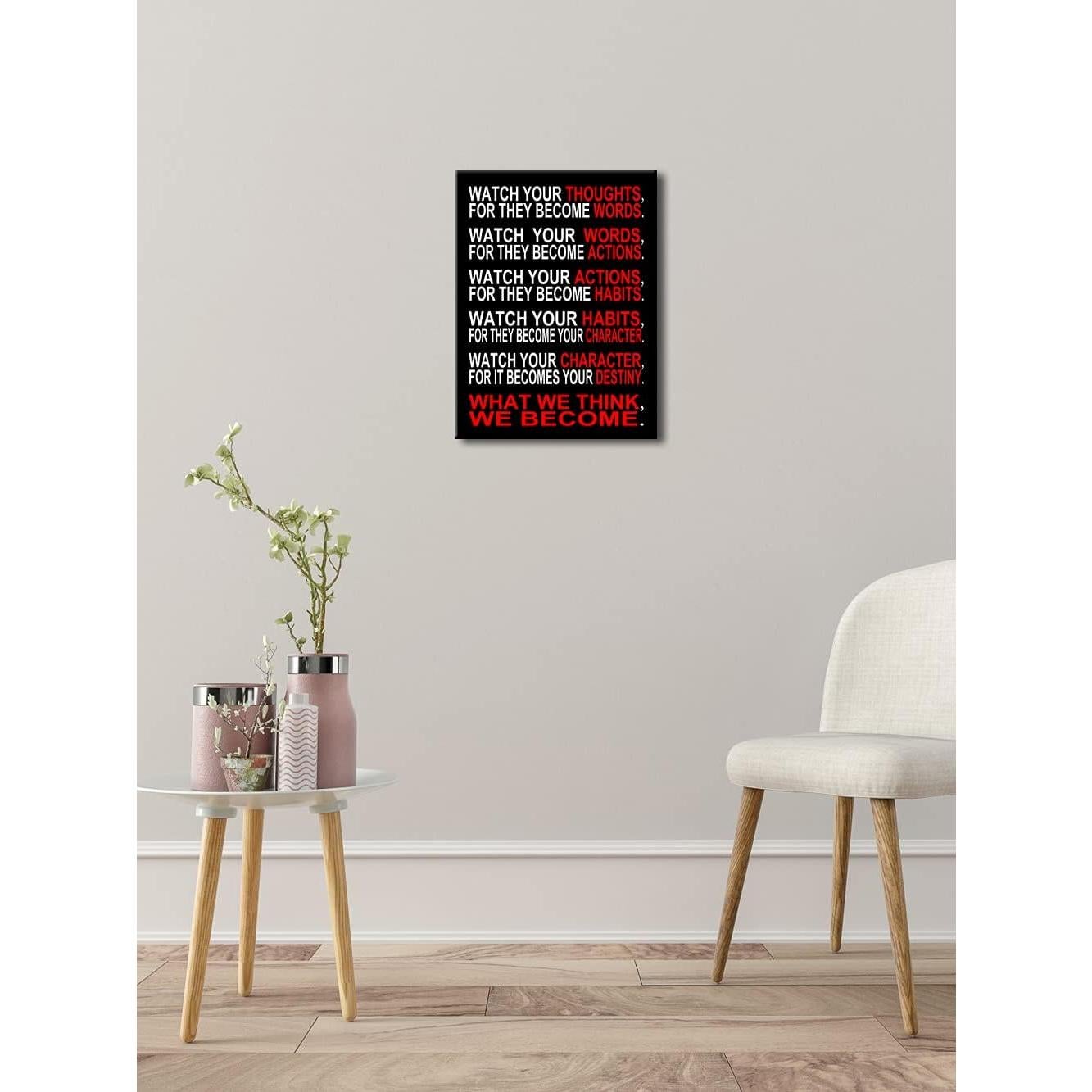 Póster Motivacional Pyradecor 30x40 cm Lienzo Listo para Colgar