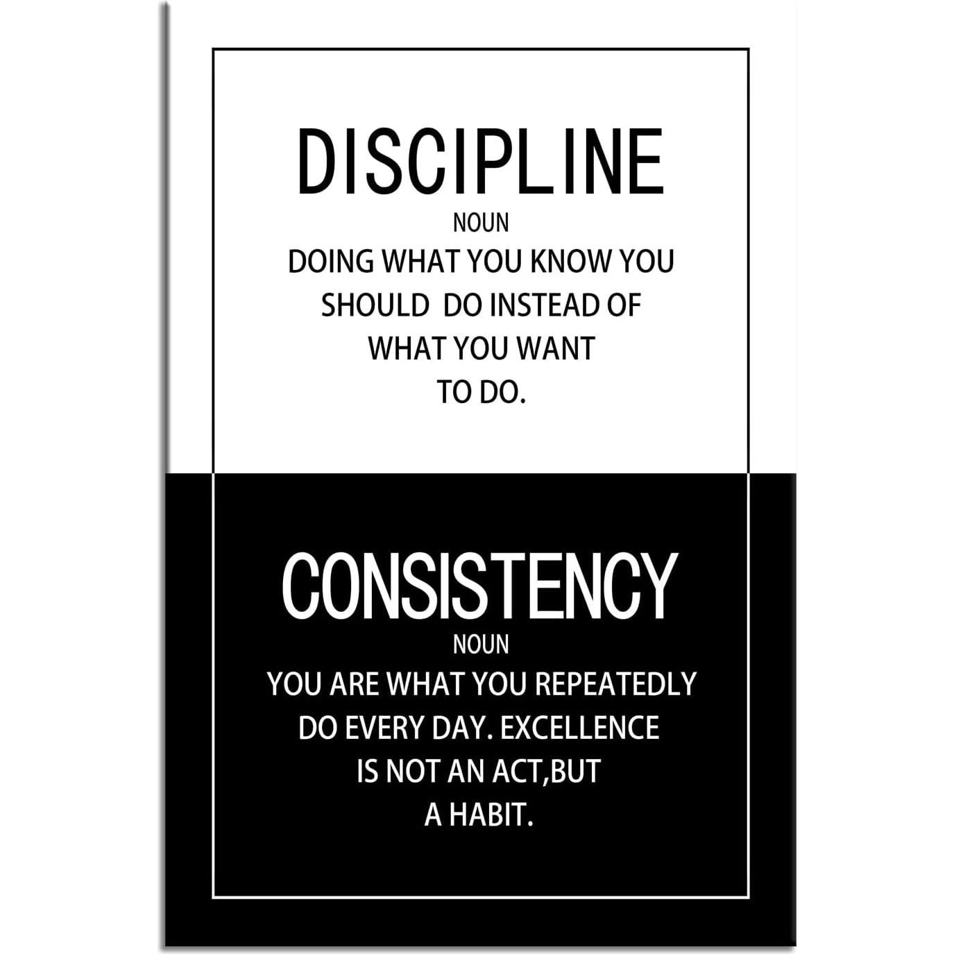 Póster Motivacional WYJDFART Lienzo 30x45cm Decoración Moderna