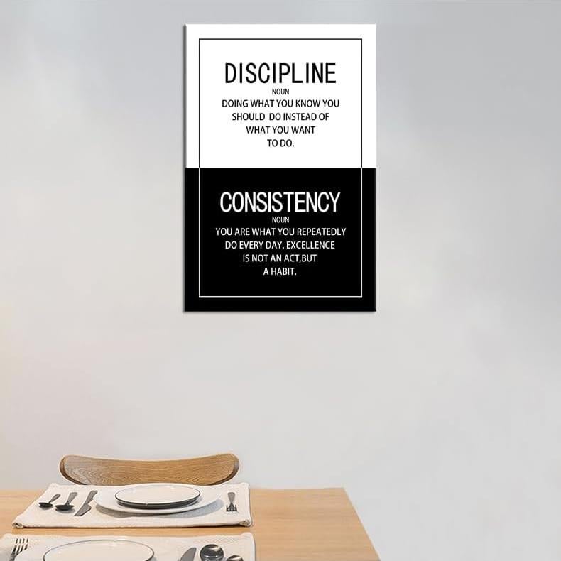 Póster Motivacional WYJDFART Lienzo 30x45cm Decoración Moderna