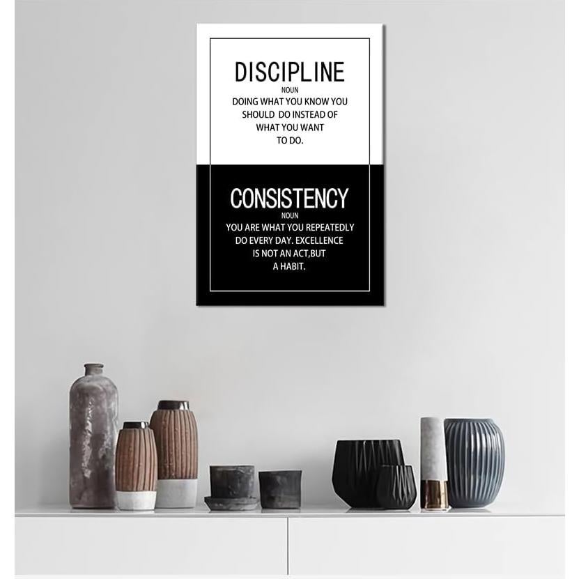 Póster Motivacional WYJDFART Lienzo 30x45cm Decoración Moderna