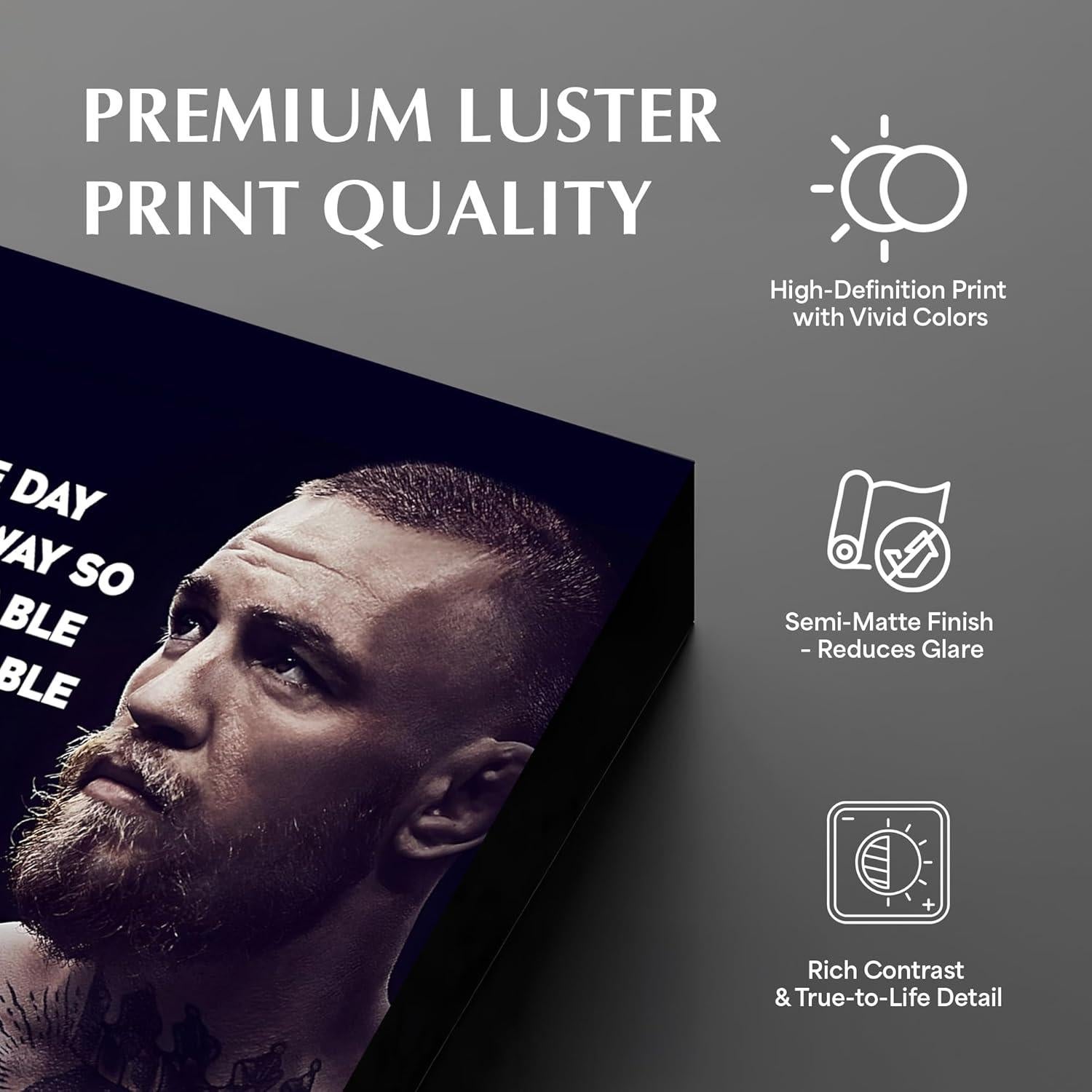 Póster Inspiracional Al Final del Día 25.4x20.3 cm - Arte de Pared