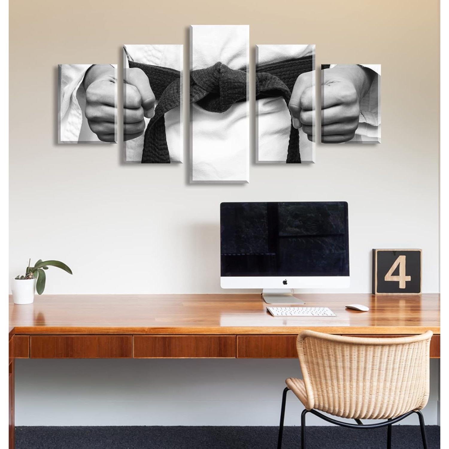 Arte de Pared Karate BLINFEIRU Lienzo 152x81 cm Decoración