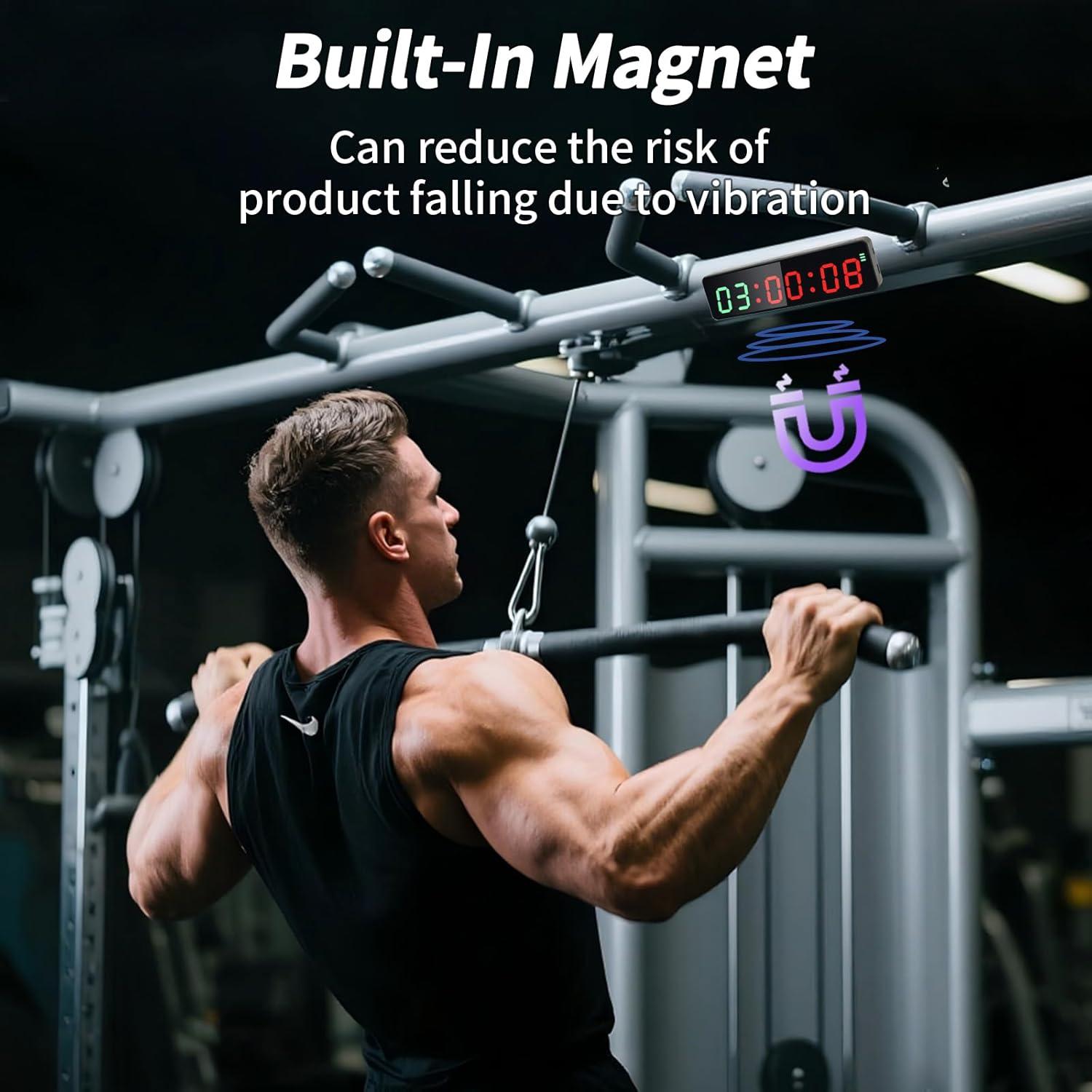 Temporizador LED Portátil F-Winner para Gimnasio 12/24H