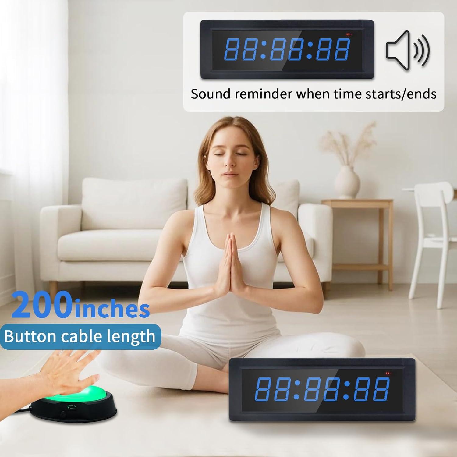 Reloj Temporizador de Gimnasio HANGZHOU GC-1.5T6RGB, LED RGB