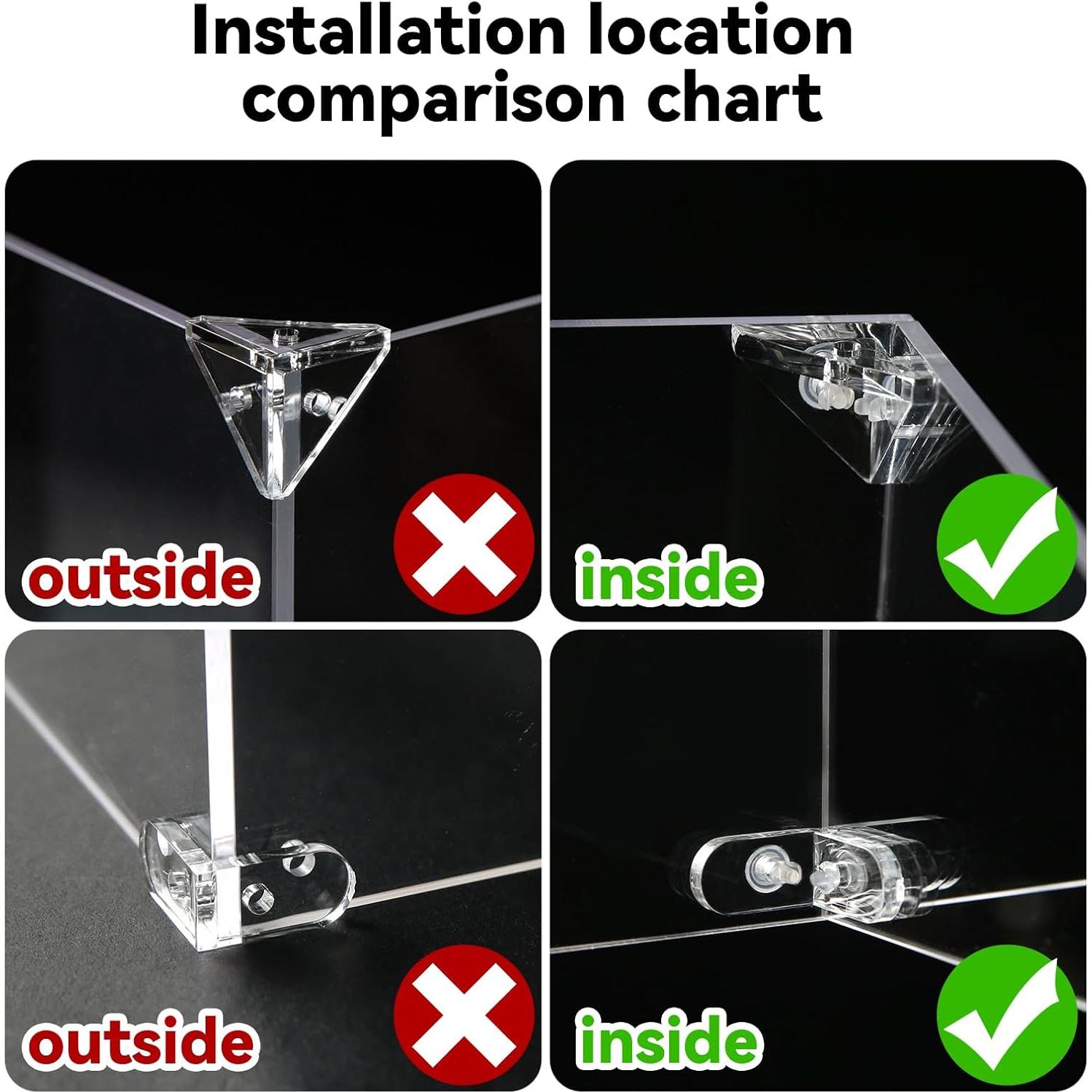 Estuche de exhibición para guantes de MMA Cyiwniao acrílico