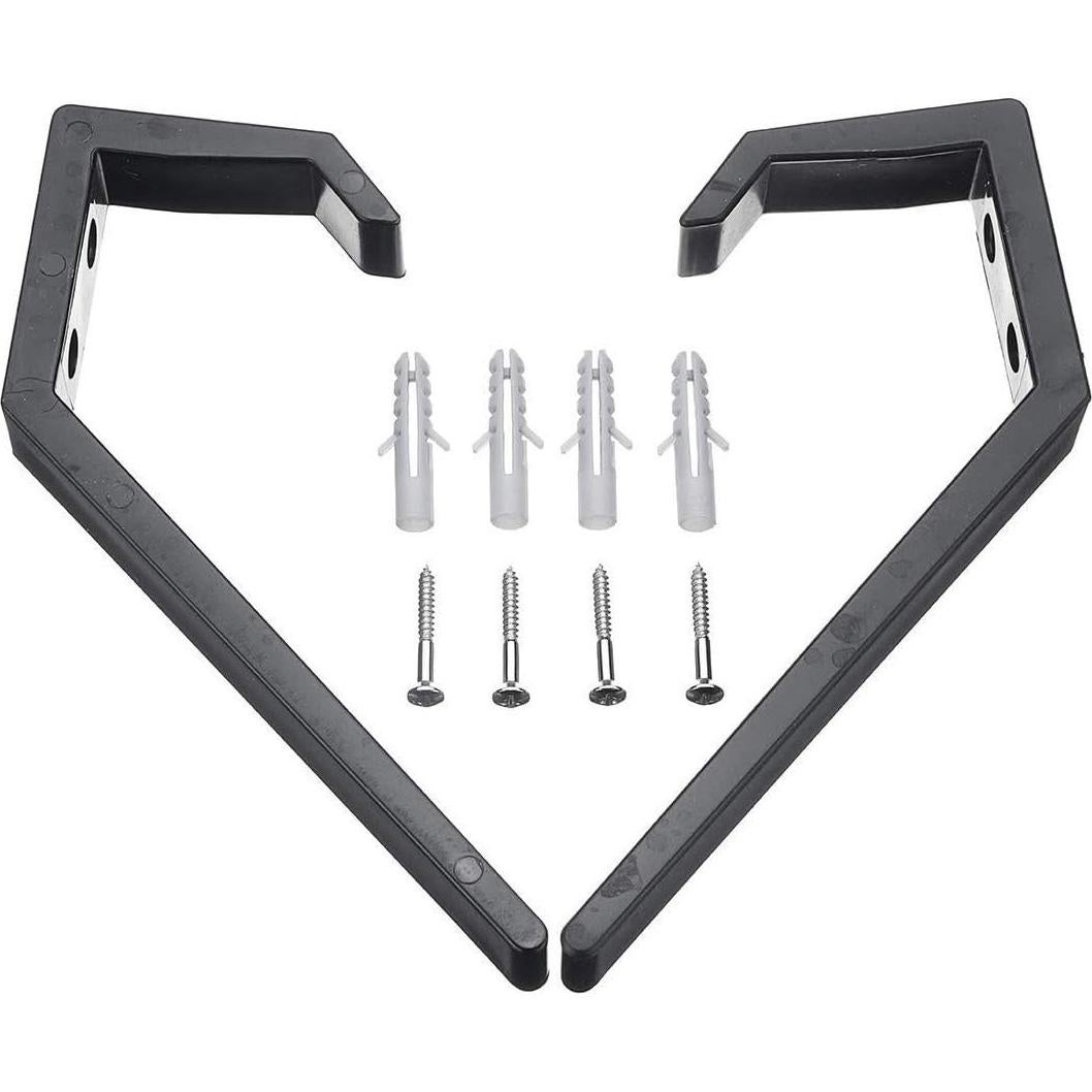 Ganchos de Pared para Casco Fonture - 4PCS Negro ABS