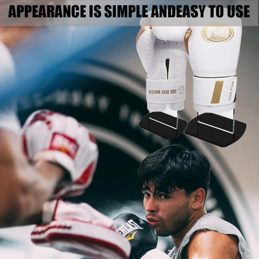 Soporte Vertical Acrílico para Guantes de Boxeo LITAITAI 15x8x5cm